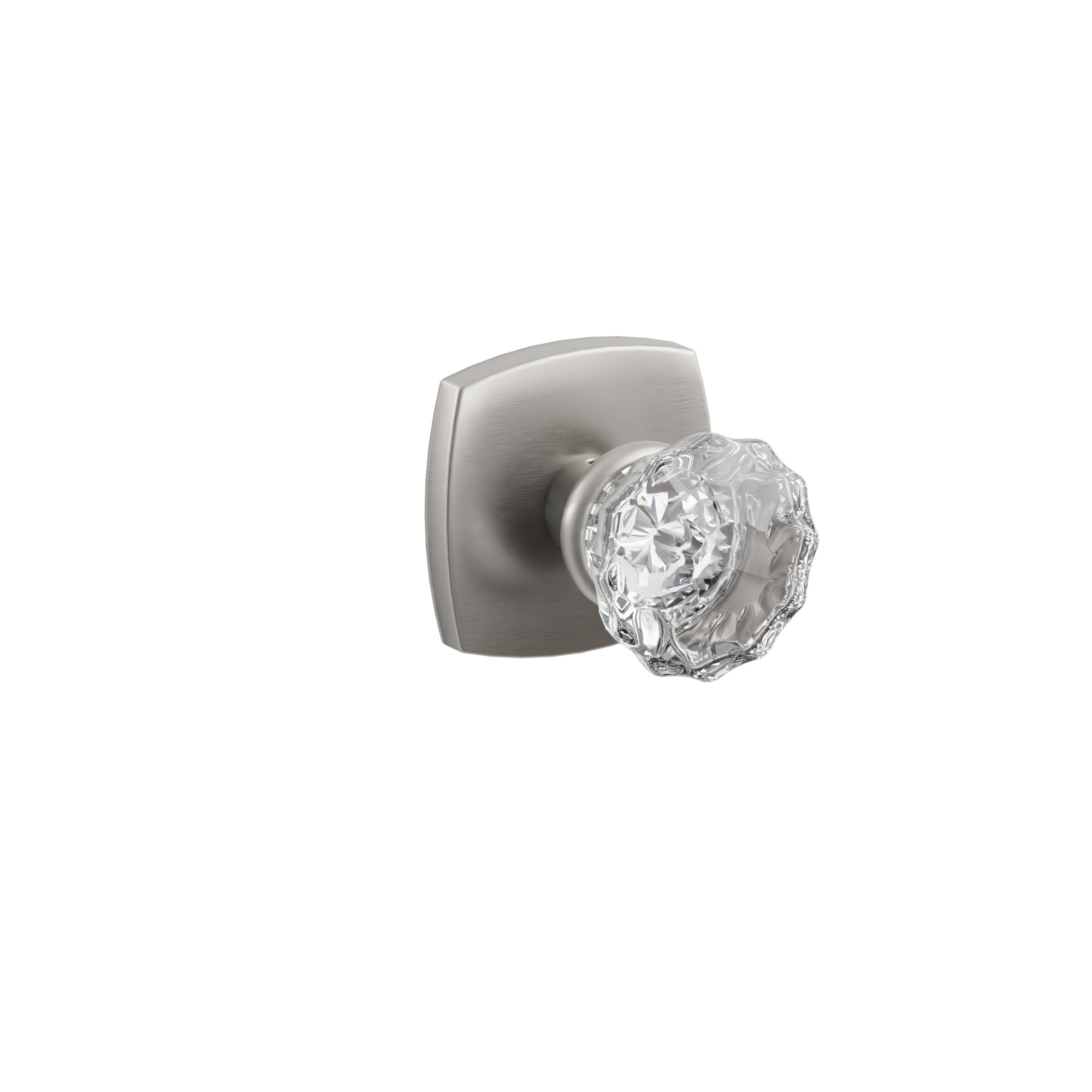 Emtek Astoria Glass Knob Set with Urban Modern Rosette