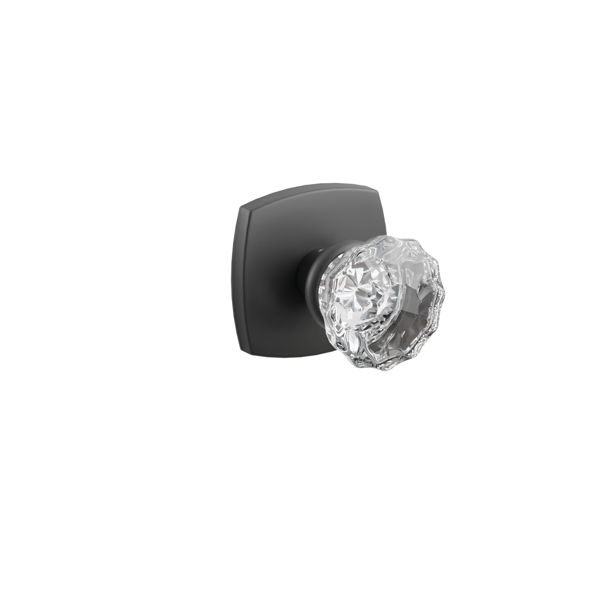 Emtek Astoria Glass Knob Set with Urban Modern Rosette