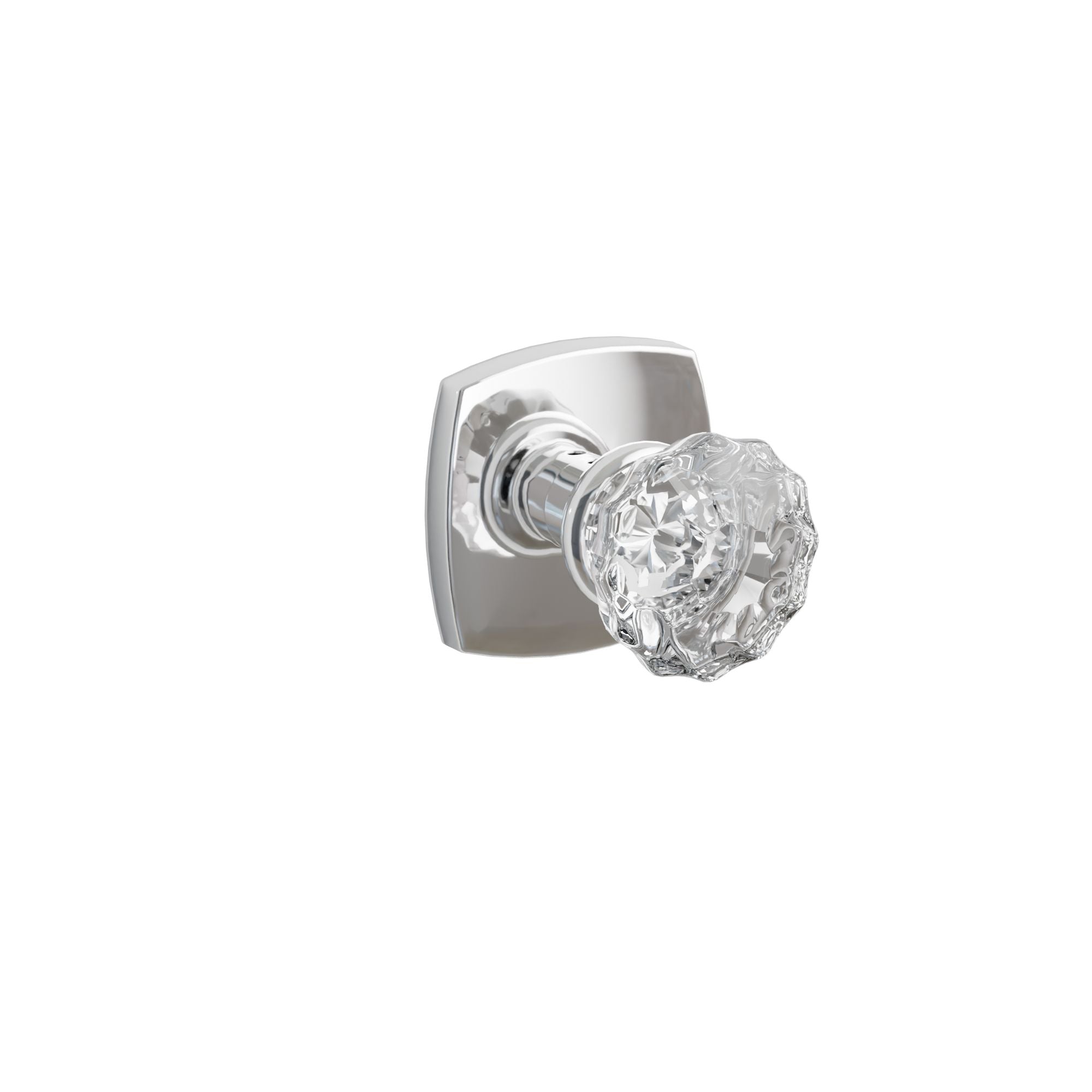 Emtek Astoria Glass Knob Set with Urban Modern Rosette