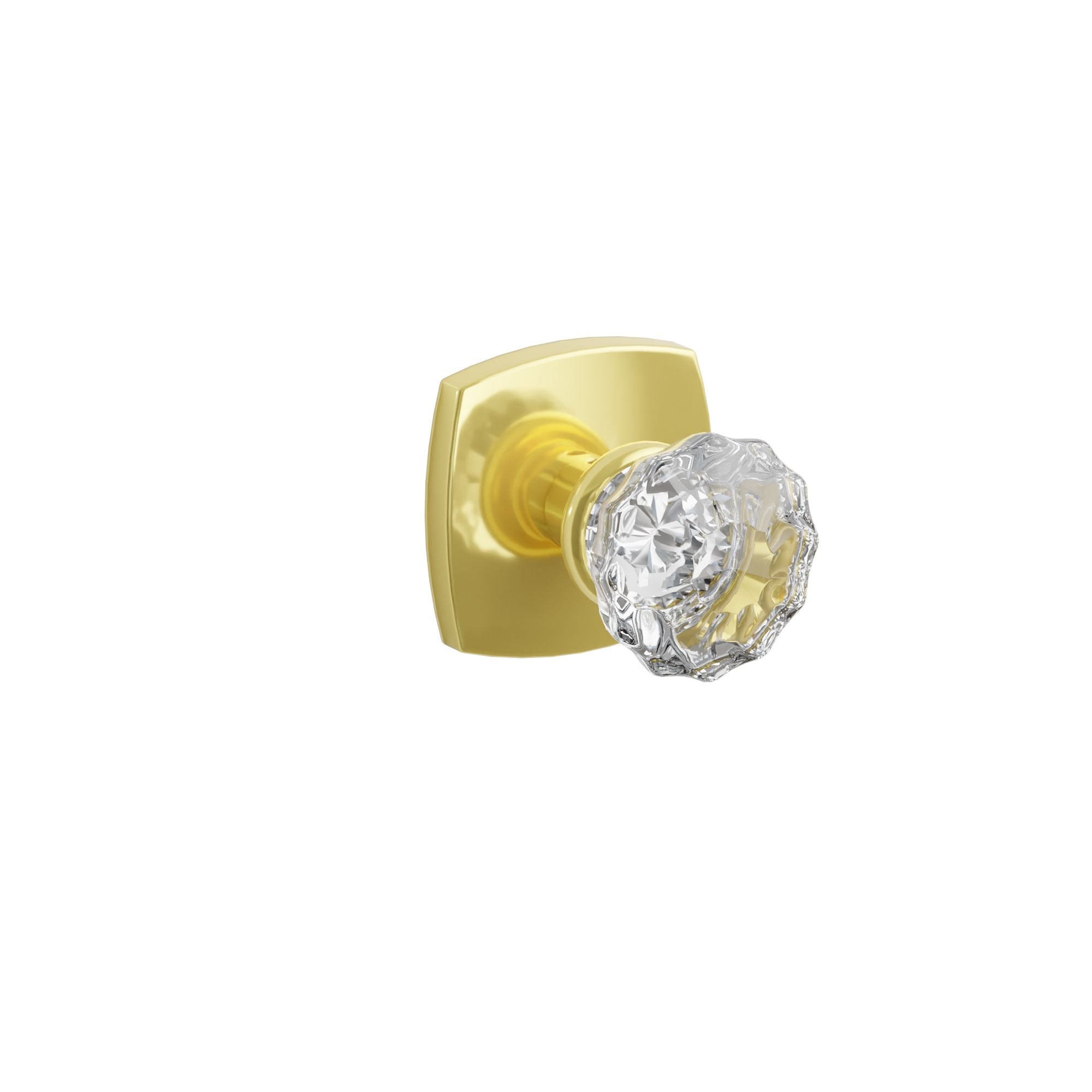 Emtek Astoria Glass Knob Set with Urban Modern Rosette