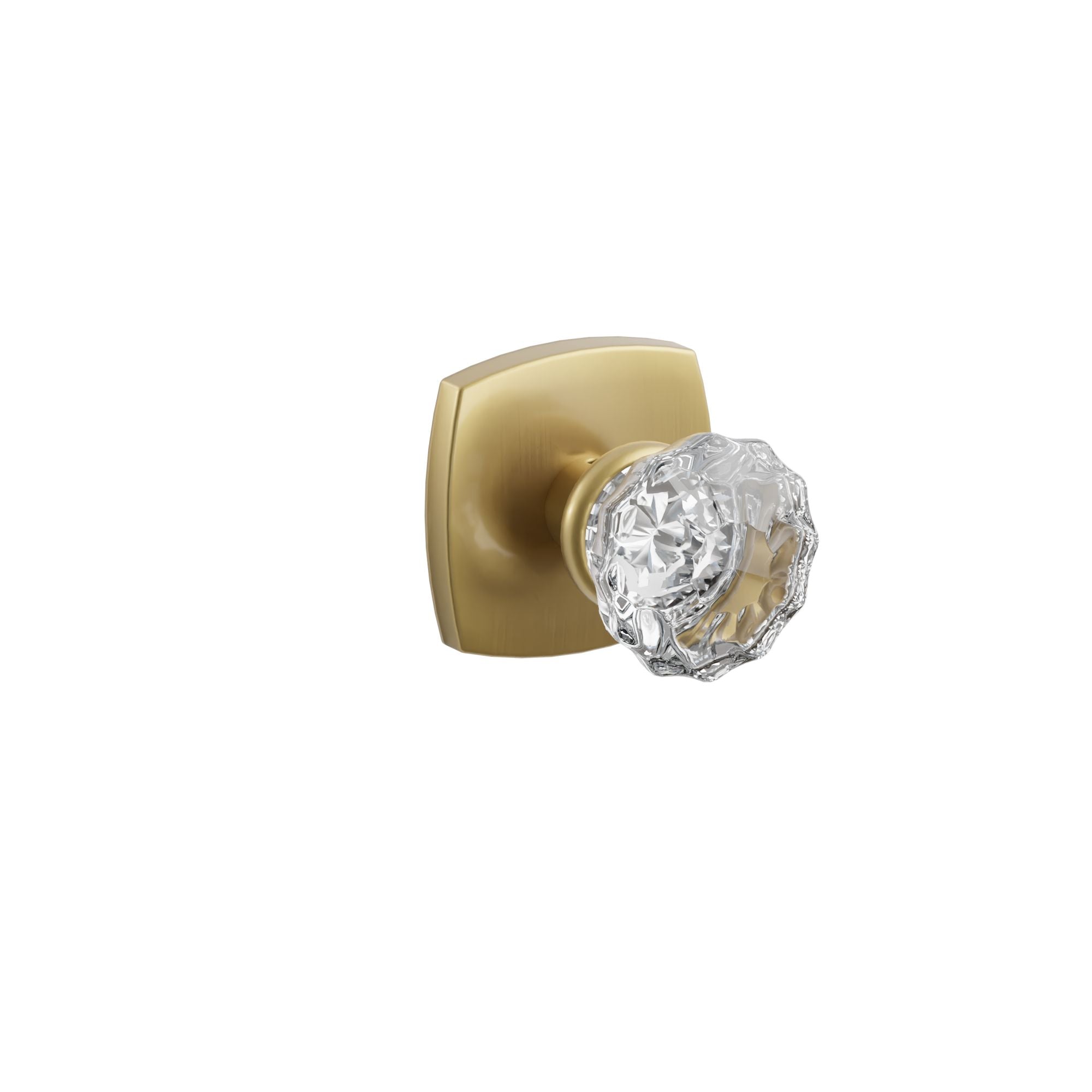 Emtek Astoria Glass Knob Set with Urban Modern Rosette