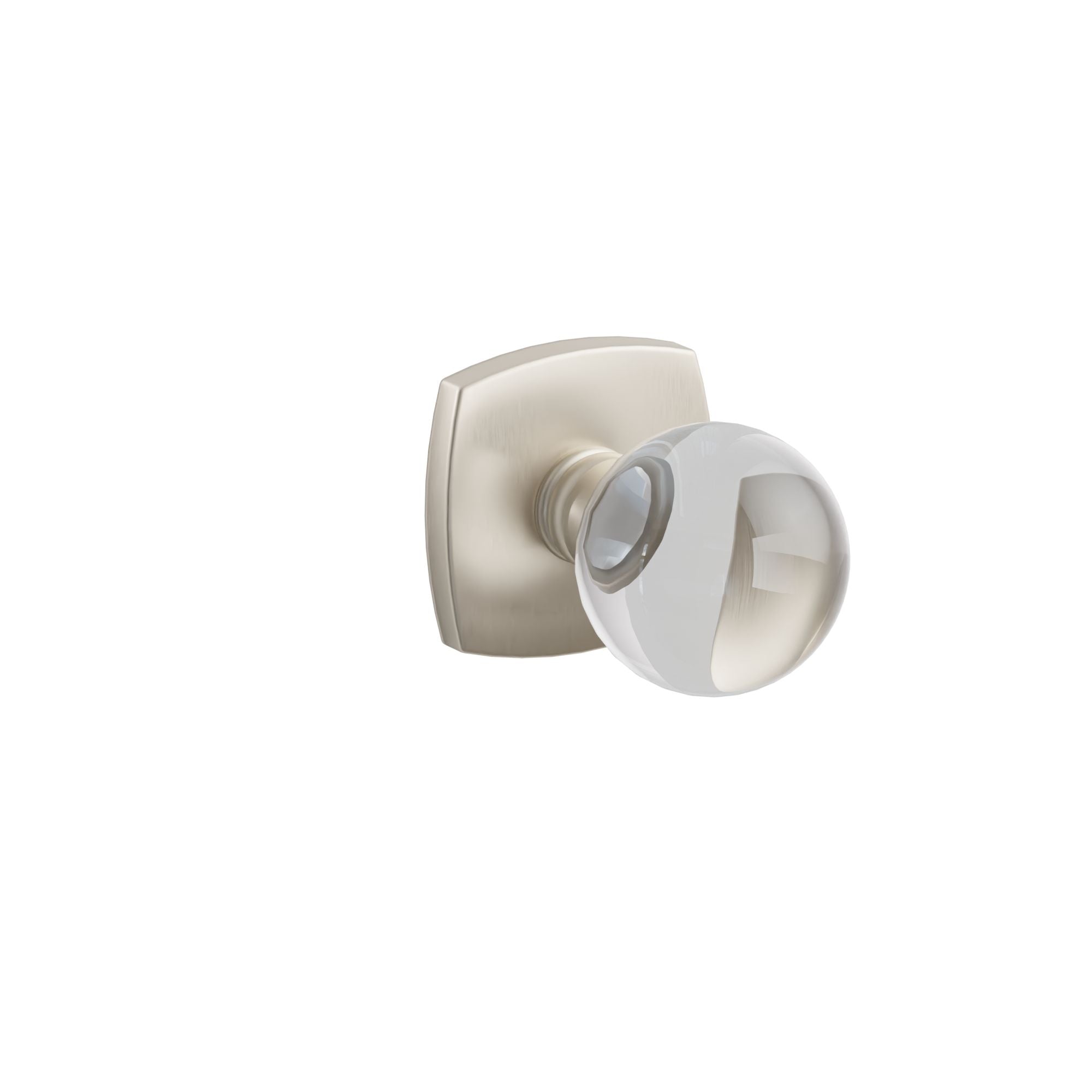 Emtek Bristol Glass Knob Set with Urban Modern Rosette