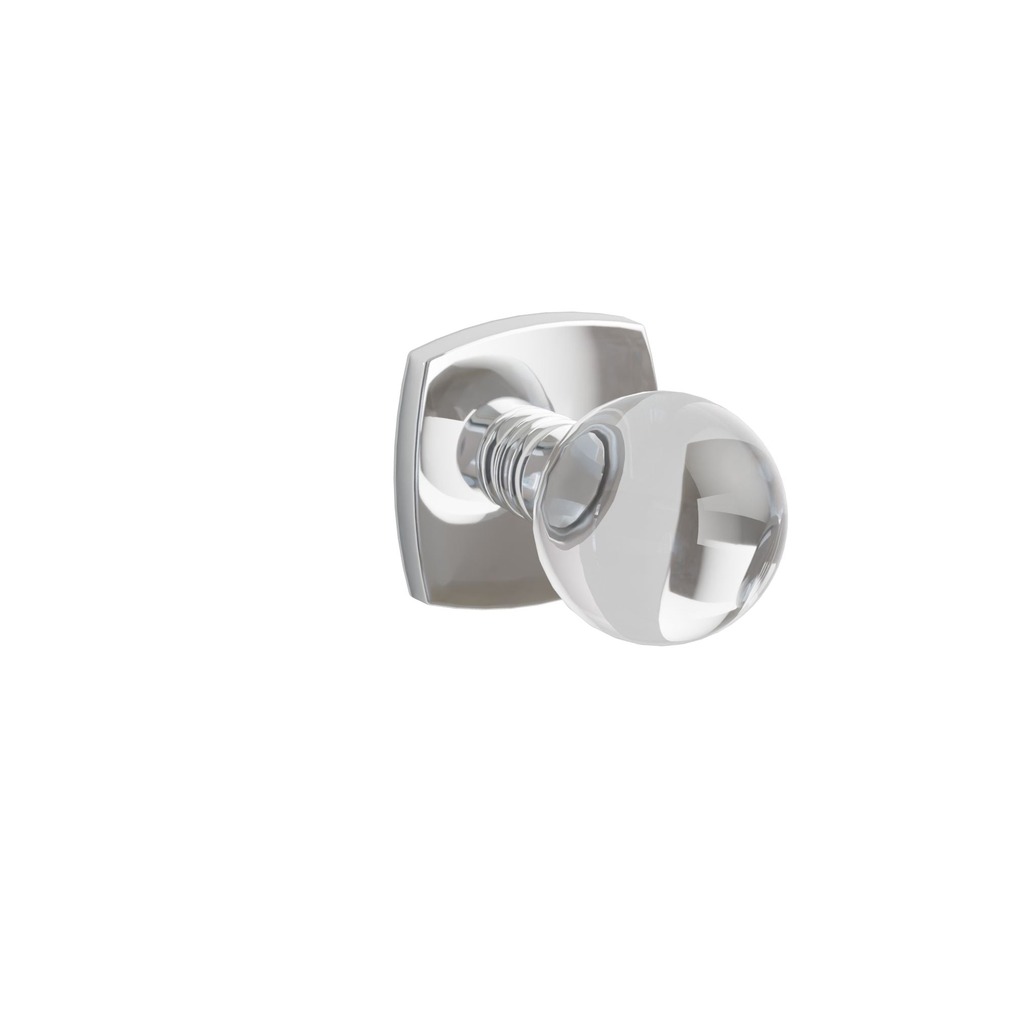 Emtek Concealed Fastener Bristol Glass Knob Set With Urban Modern Rosette