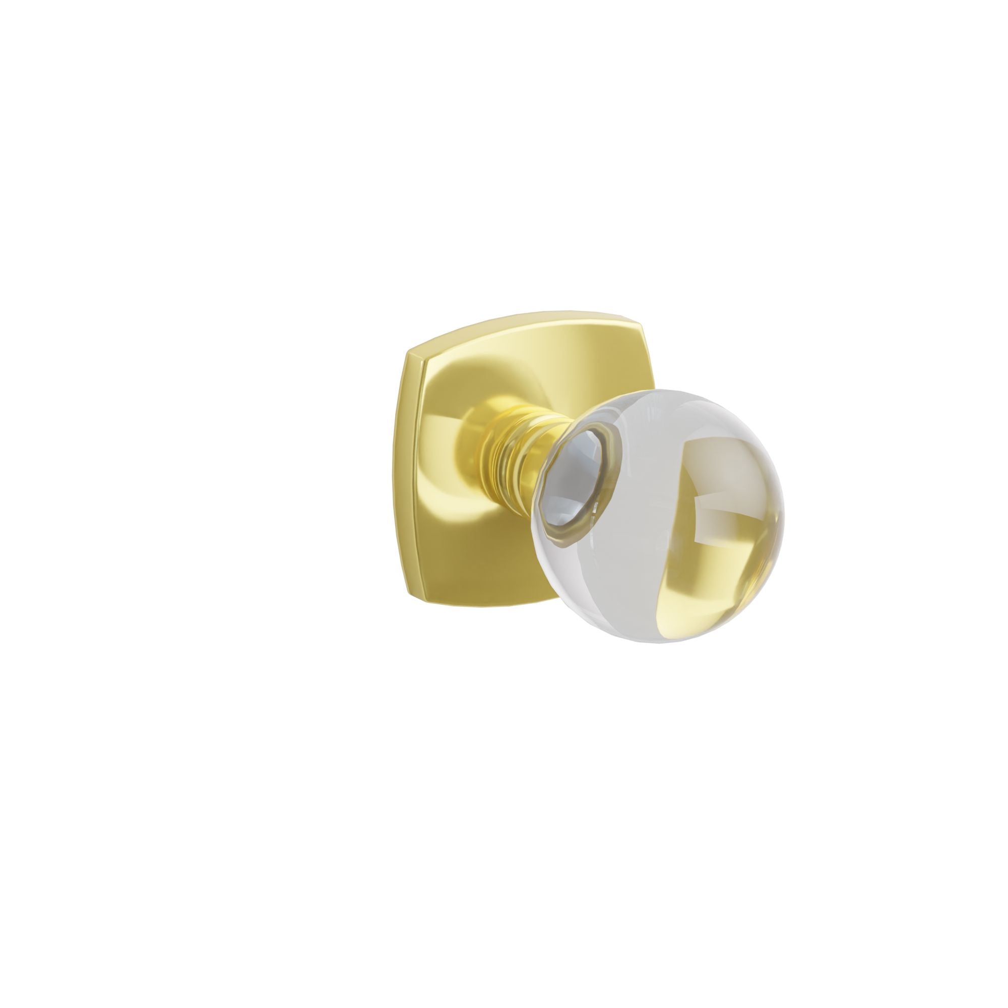 Emtek Concealed Fastener Bristol Glass Knob Set With Urban Modern Rosette