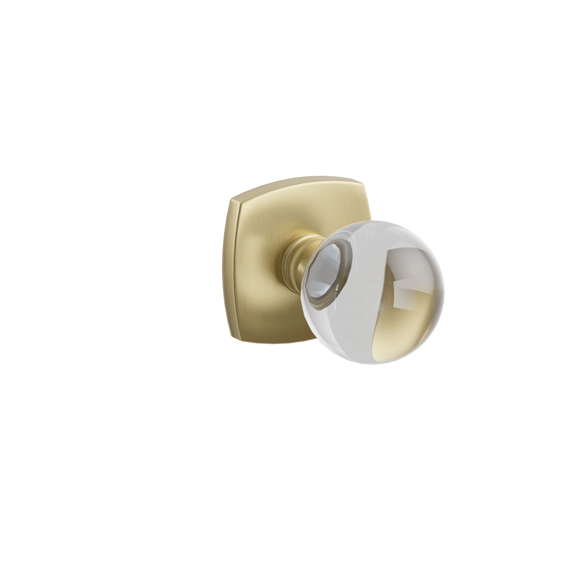 Emtek Concealed Fastener Bristol Glass Knob Set With Urban Modern Rosette