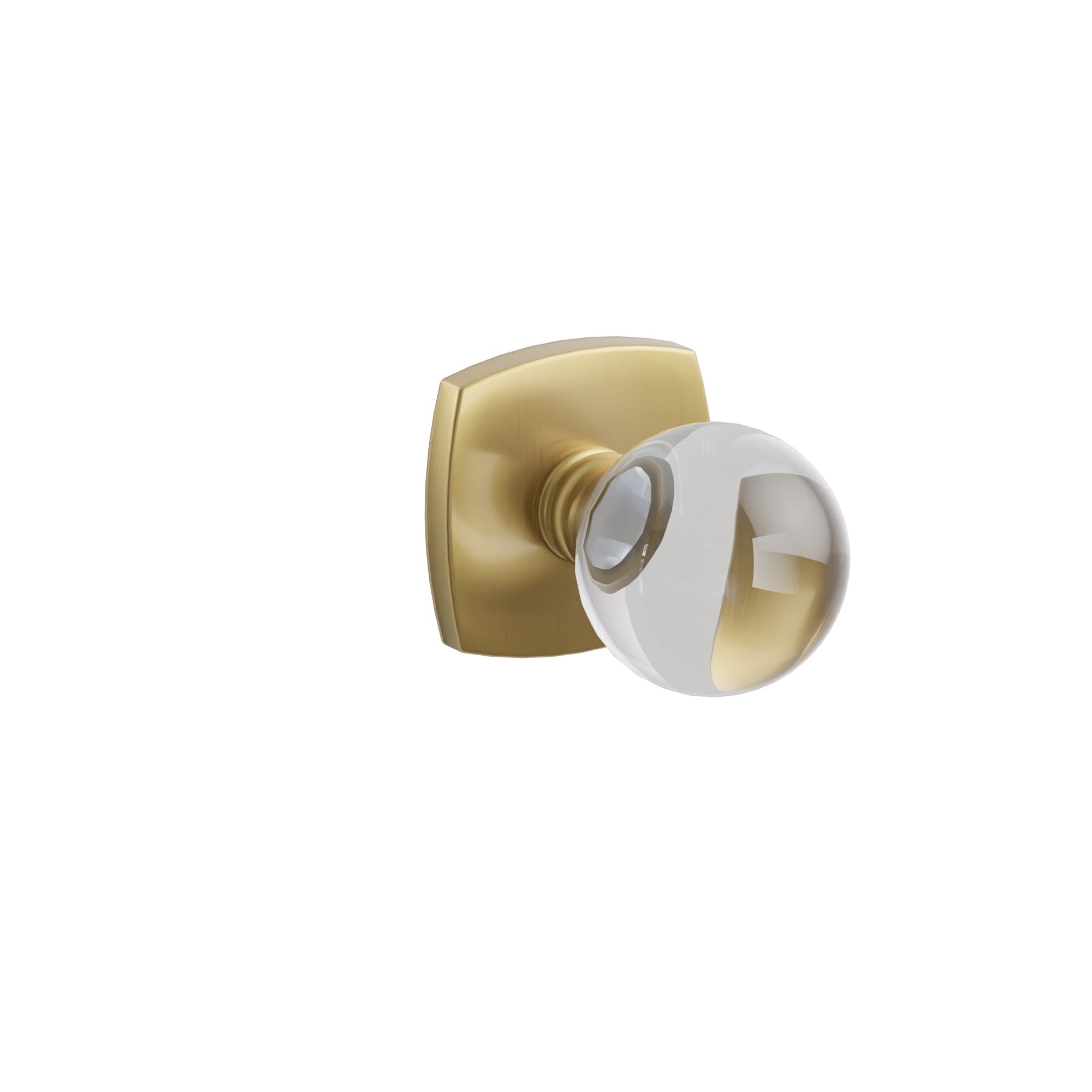 Emtek Bristol Glass Knob Set with Urban Modern Rosette