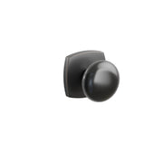 Emtek Ebony Porcelain Knob Set with Urban Modern Rosette