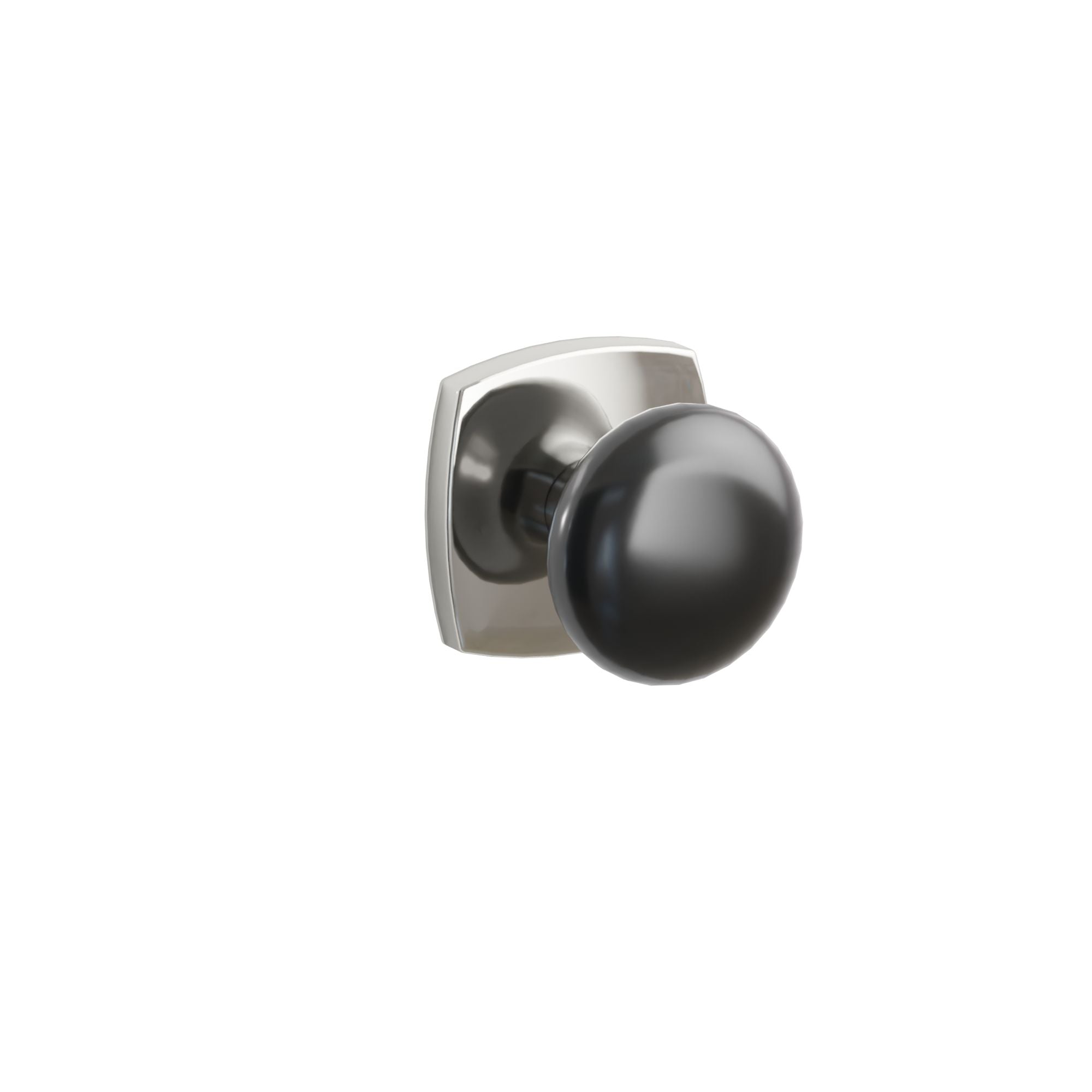 Emtek Ebony Porcelain Knob Set with Urban Modern Rosette