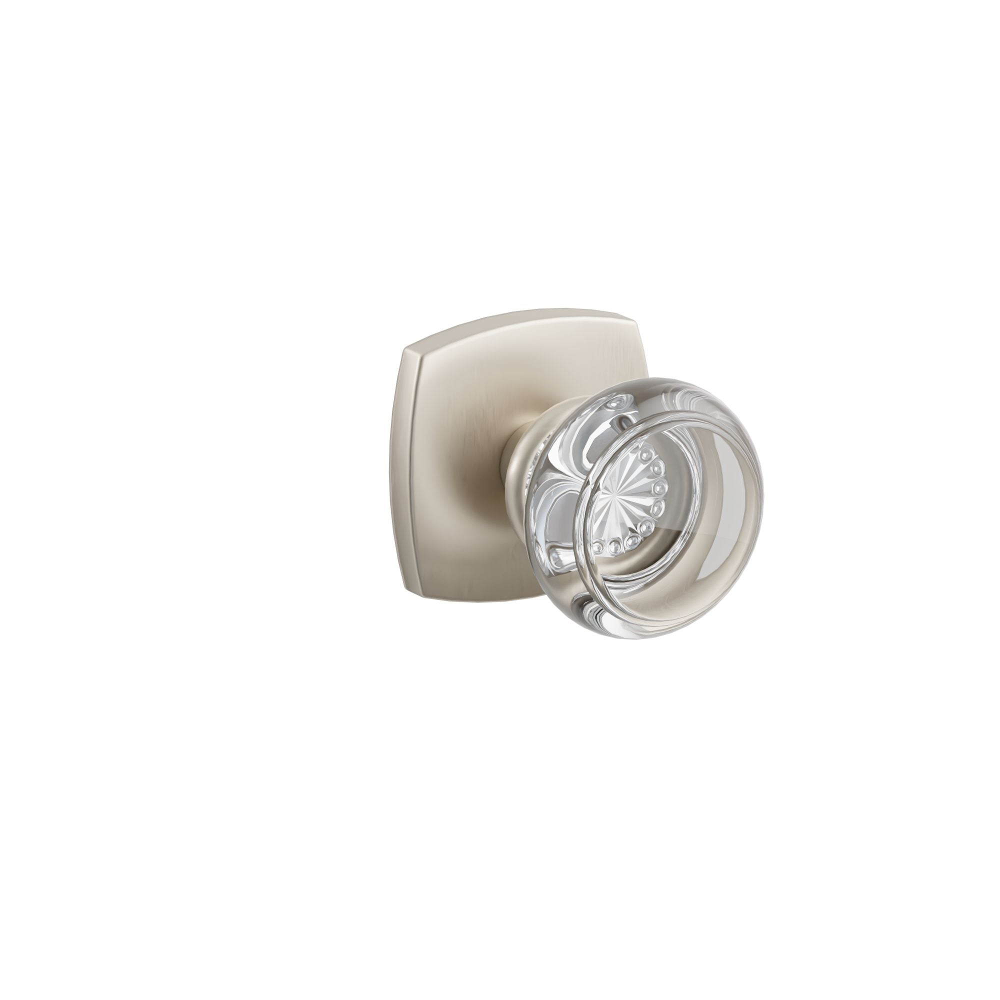 Emtek Georgetown Glass Knob Set with Urban Modern Rosette