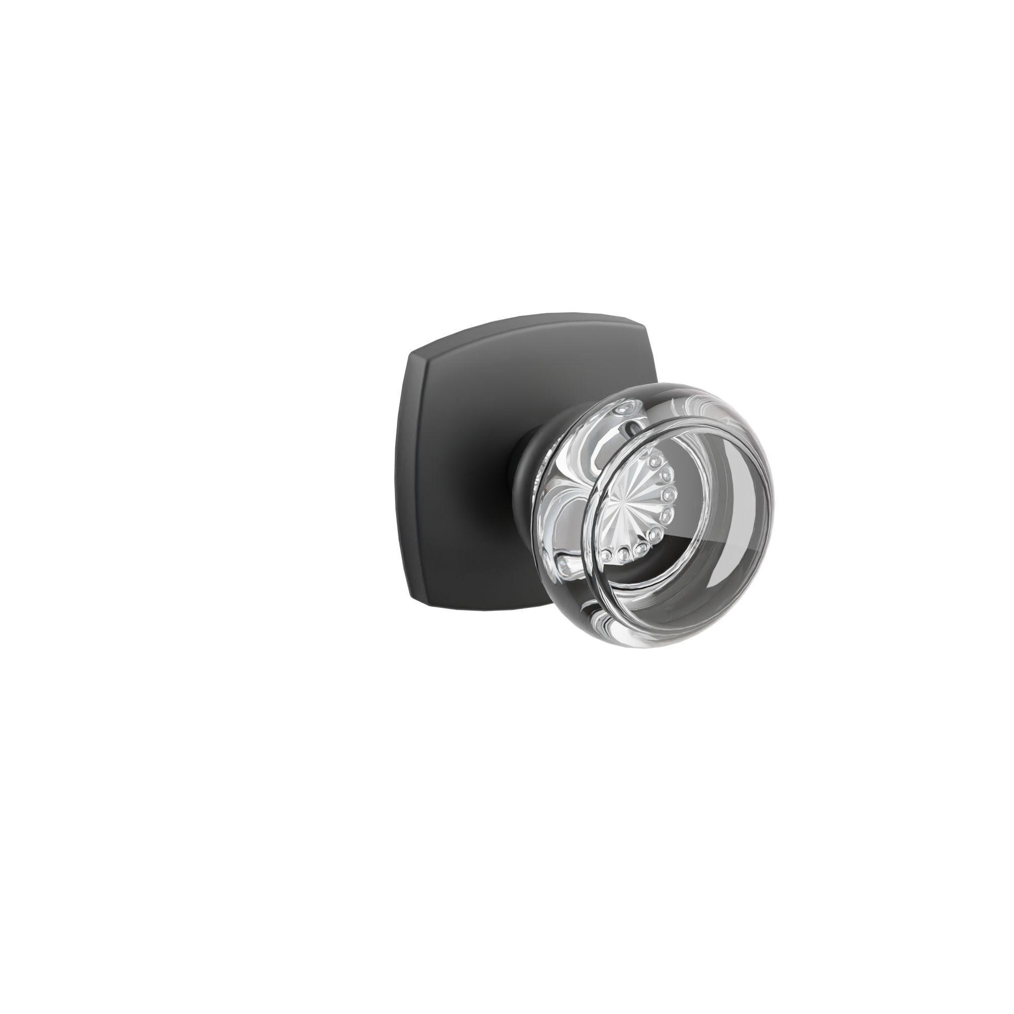 Emtek Georgetown Glass Knob Set with Urban Modern Rosette