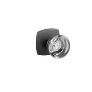 Emtek Concealed Fastener Georgetown Glass Knob Set With Urban Modern Rosette