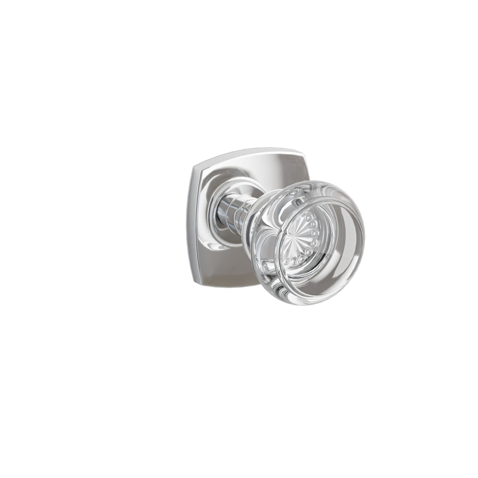 Emtek Georgetown Glass Knob Set with Urban Modern Rosette