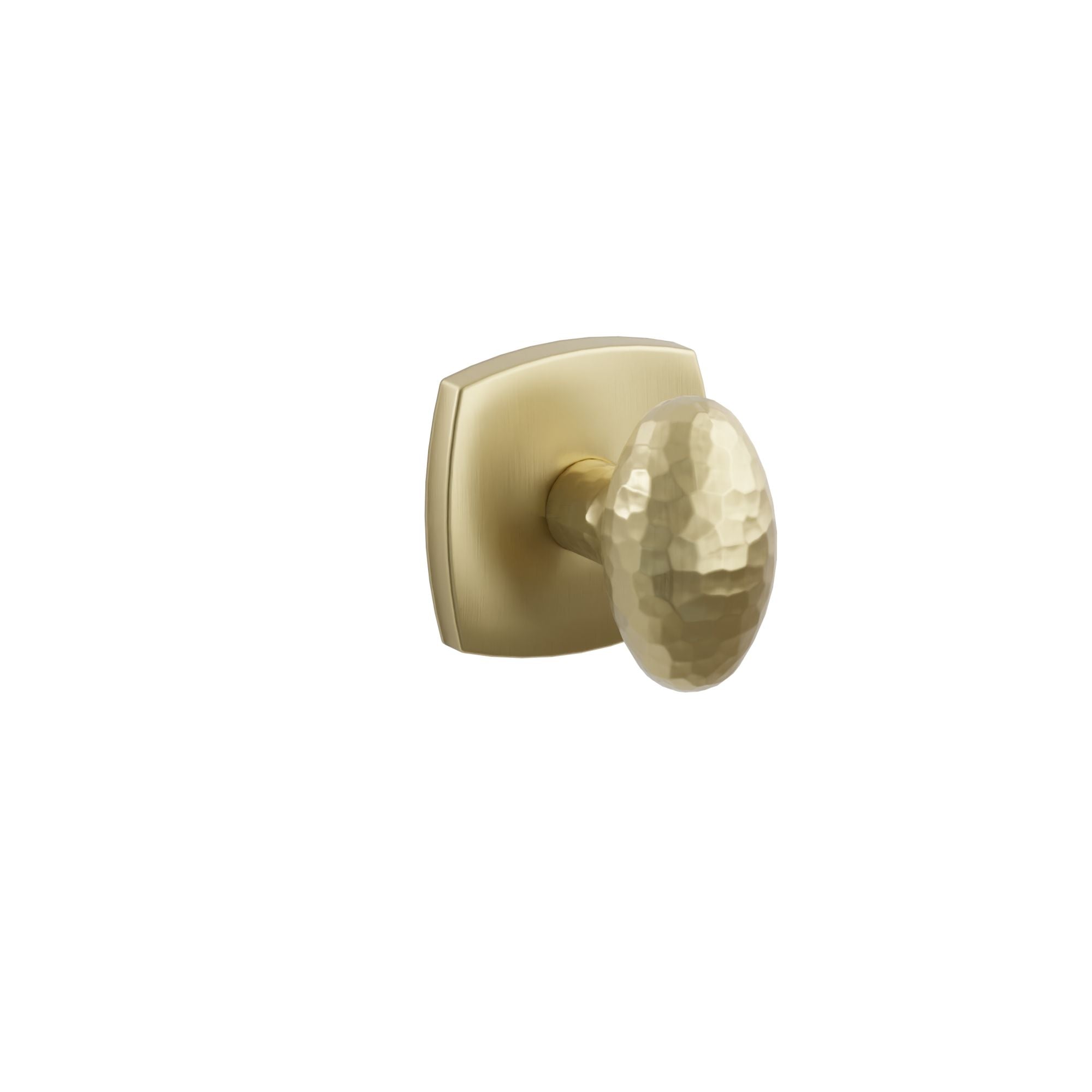 Emtek Concealed Fastener Hammered Egg Knob Set With Urban Modern Rosette