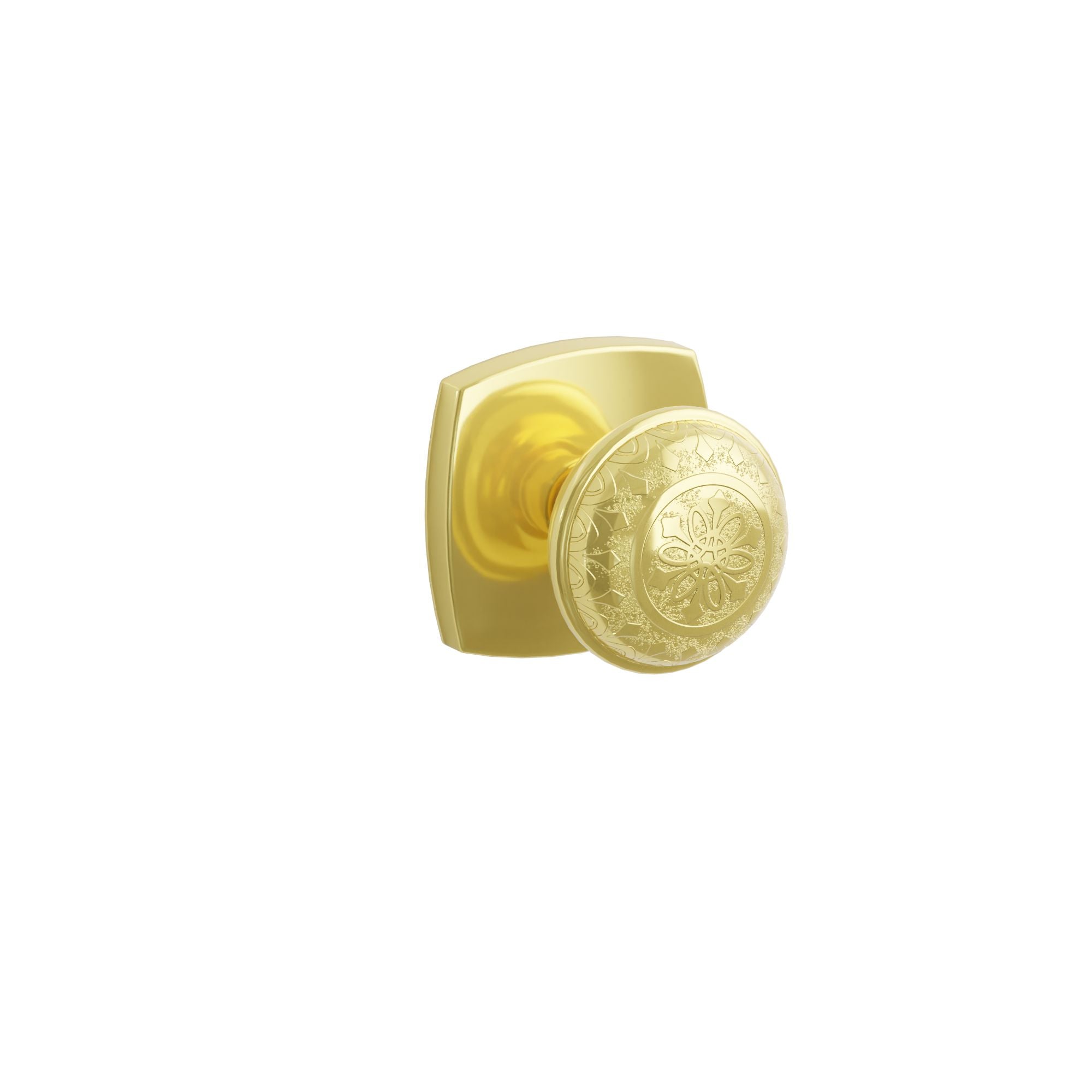 Emtek Concealed Fastener Lancaster Knob Set With Urban Modern Rosette