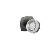 Emtek Modern Disc Glass Knob Set with Urban Modern Rosette