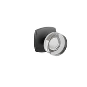 Emtek Concealed Fastener Modern Disc Glass Knob Set With Urban Modern Rosette