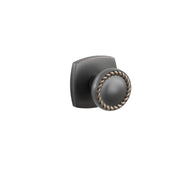 Emtek Rope Knob Set with Urban Modern Rosette