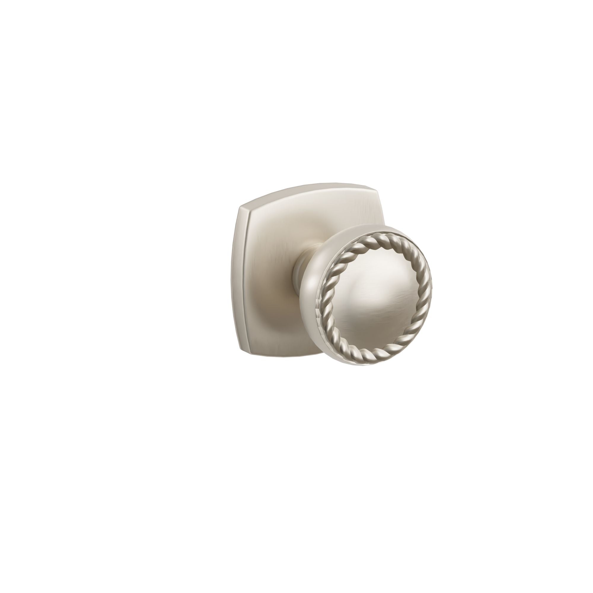 Emtek Concealed Fastener Rope Knob Set With Urban Modern Rosette