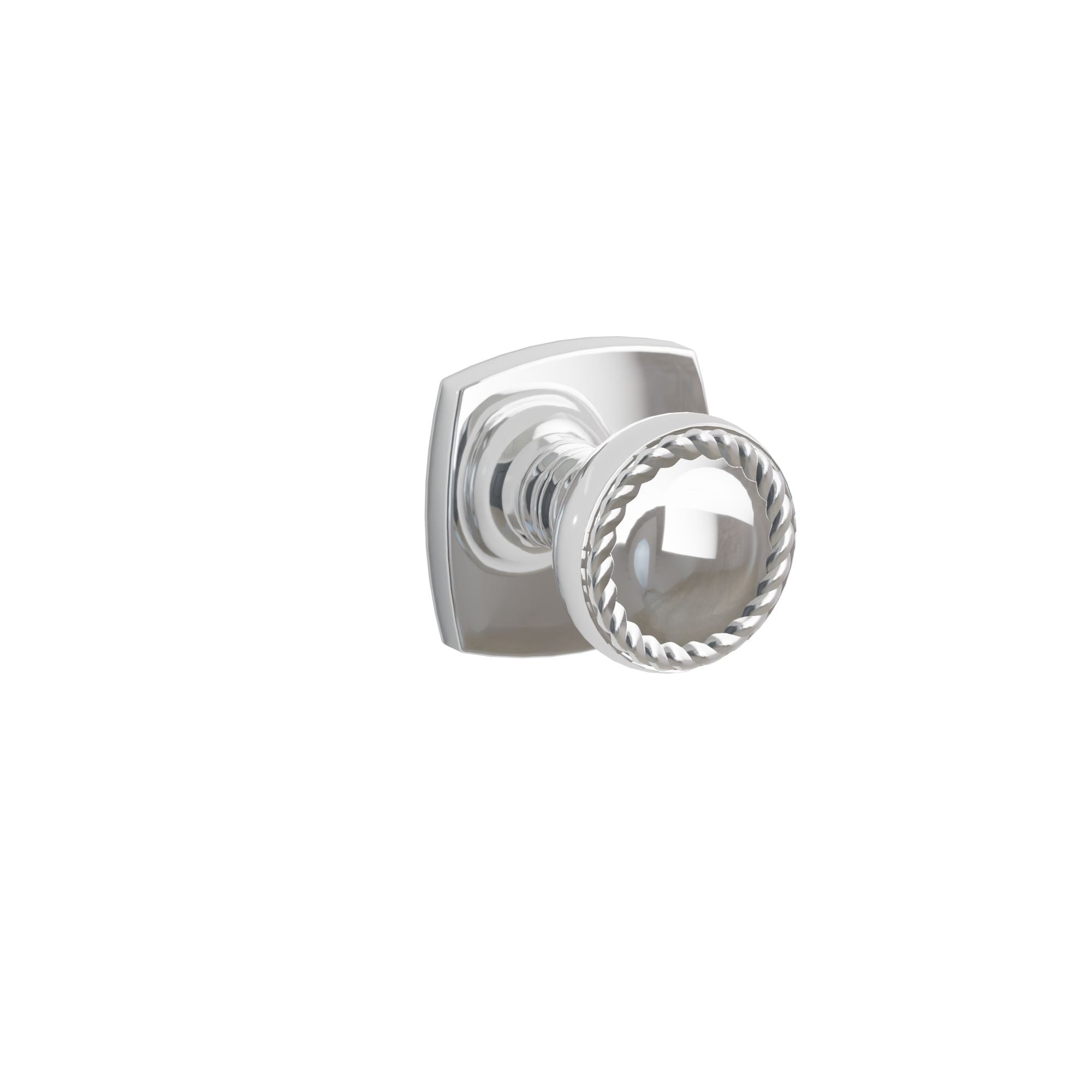 Emtek Concealed Fastener Rope Knob Set With Urban Modern Rosette