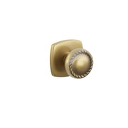 Emtek Concealed Fastener Rope Knob Set With Urban Modern Rosette