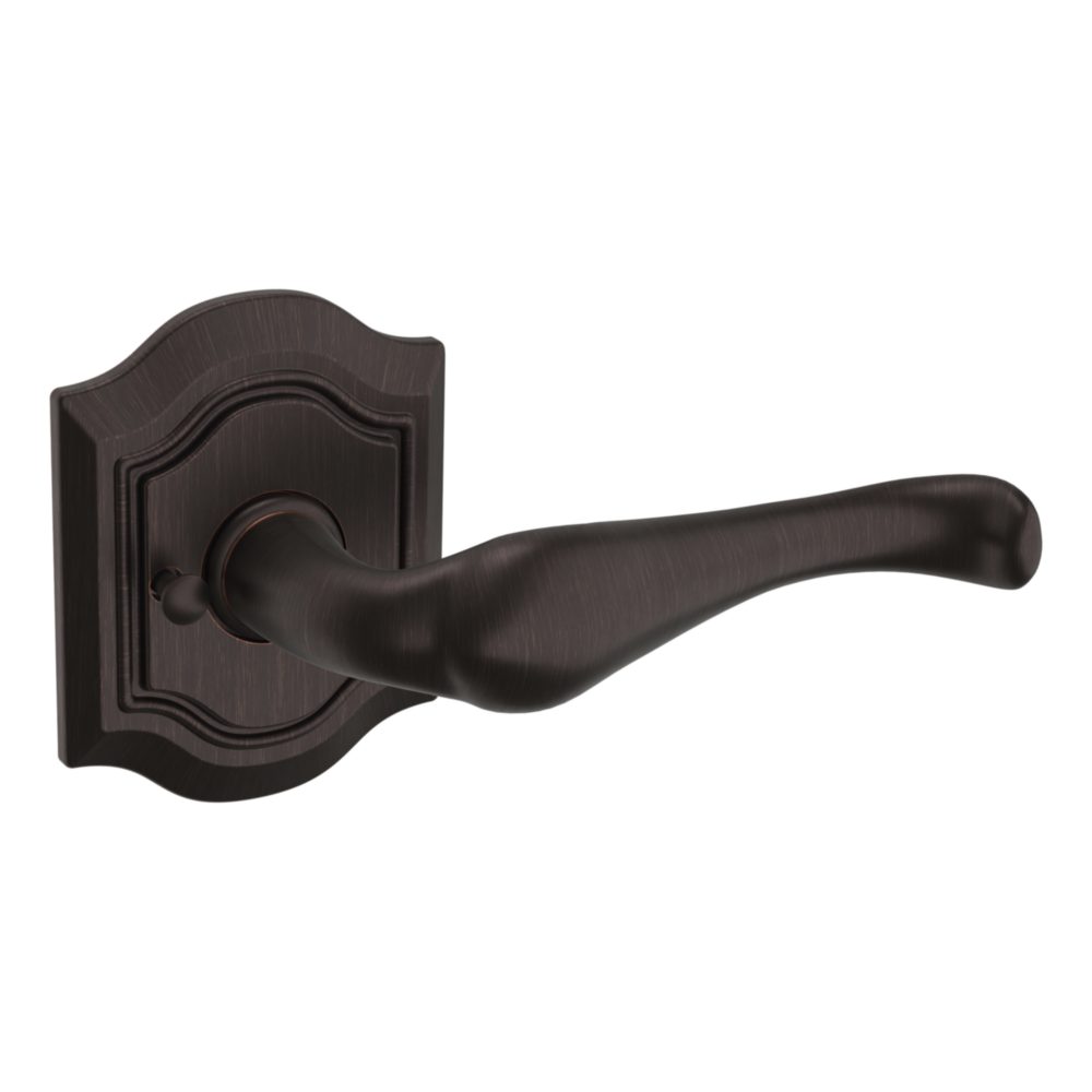 Baldwin 5447 Bethpage Lever Set with R027 Rose Venetian Bronze / Privacy / Reversible