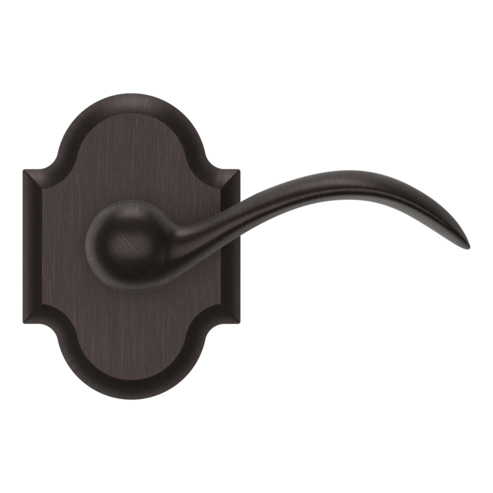 Baldwin 5452 Beavertail Lever Set with R030 Rose Venetian Bronze / Full Dummy / Reversible