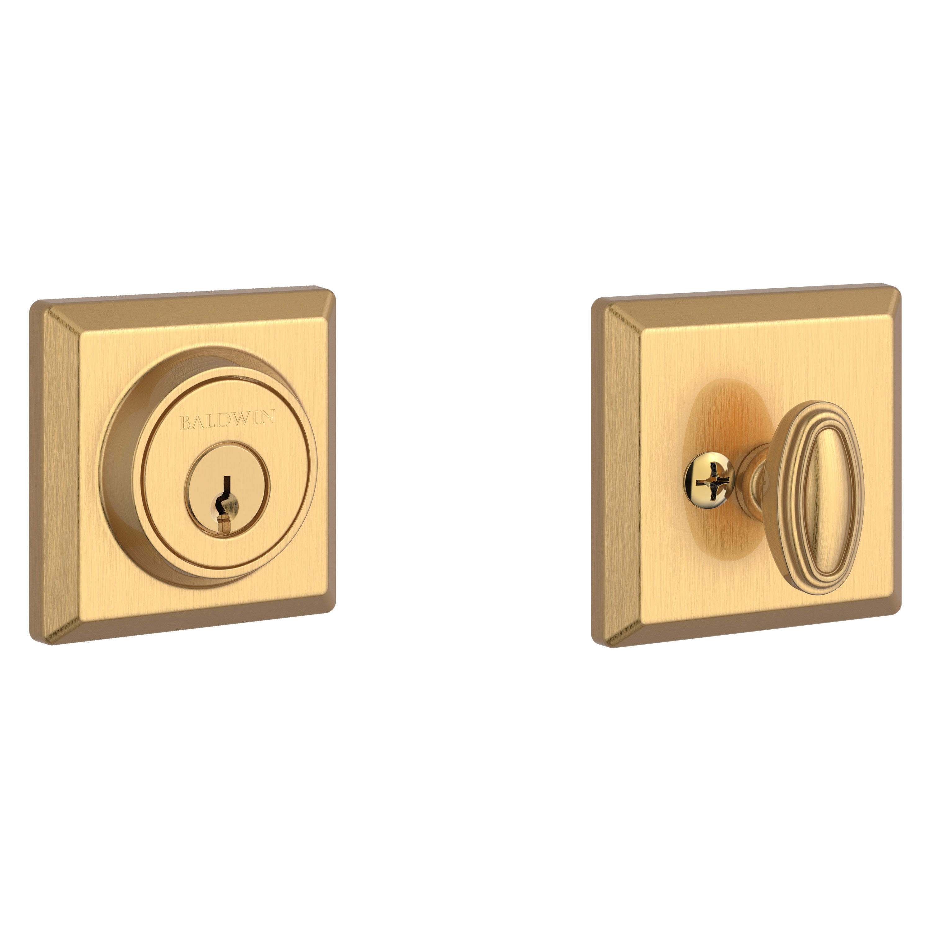 Baldwin Reserve Traditional Square Single Cylinder Deadbolt