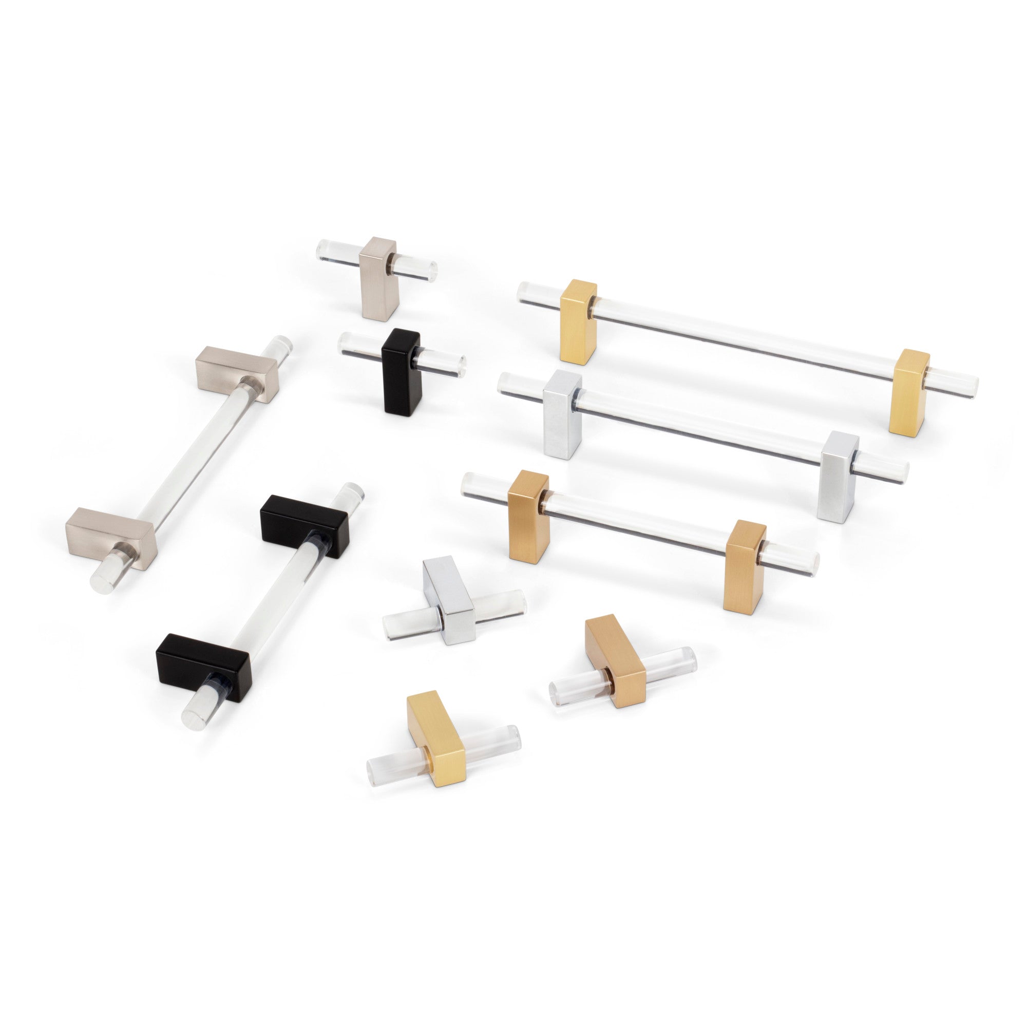 Jeffrey Alexander Spencer T-Knob Brushed Gold / 2-3/8"