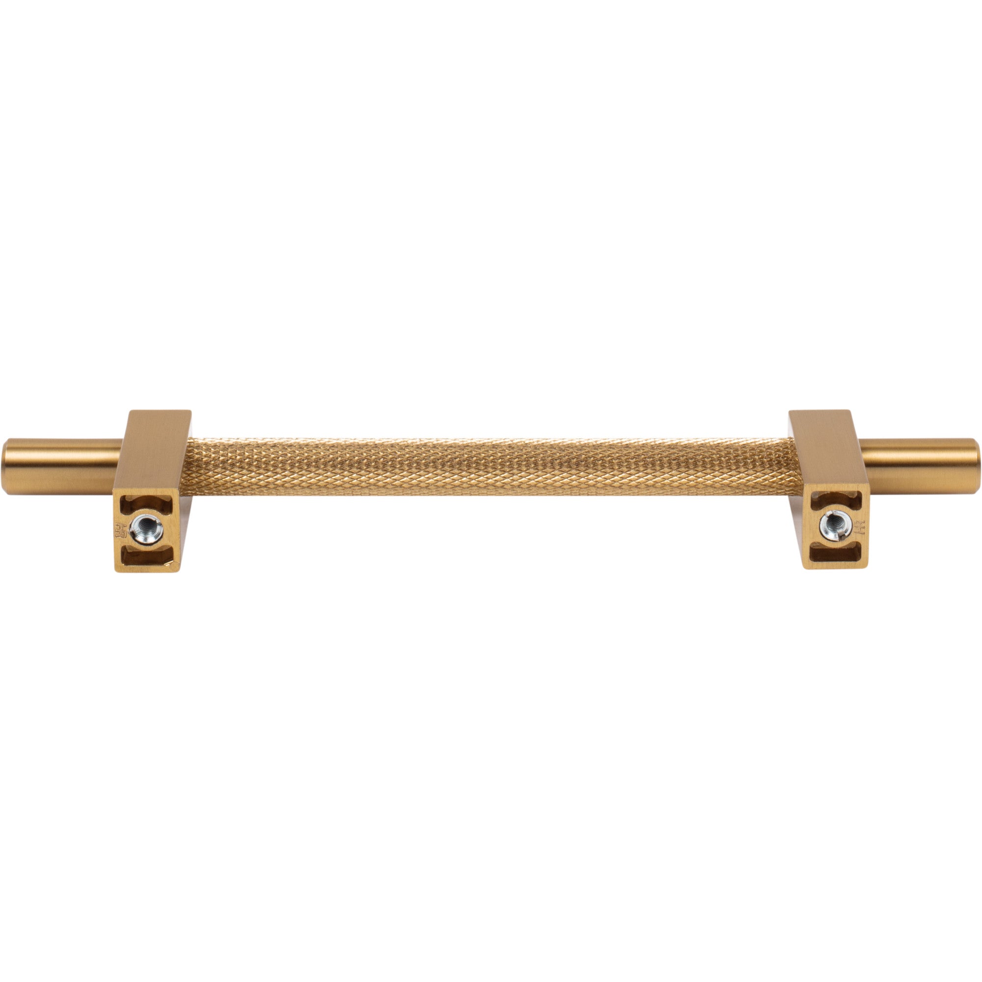 Jeffrey Alexander Larkin Knurled Center Cabinet Bar Pull Satin Bronze / 128 mm