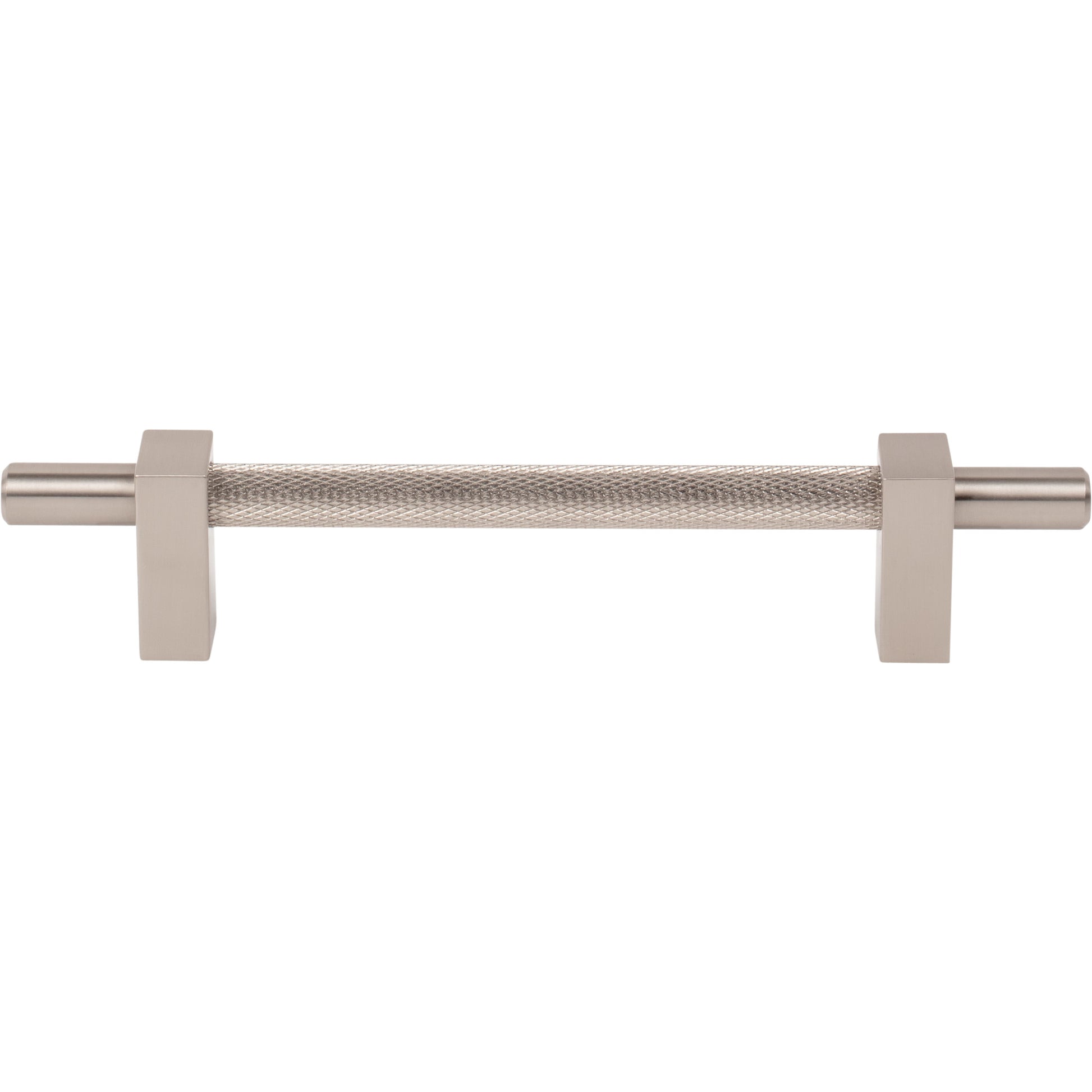 Jeffrey Alexander Larkin Knurled Center Cabinet Bar Pull Satin Nickel / 128 mm