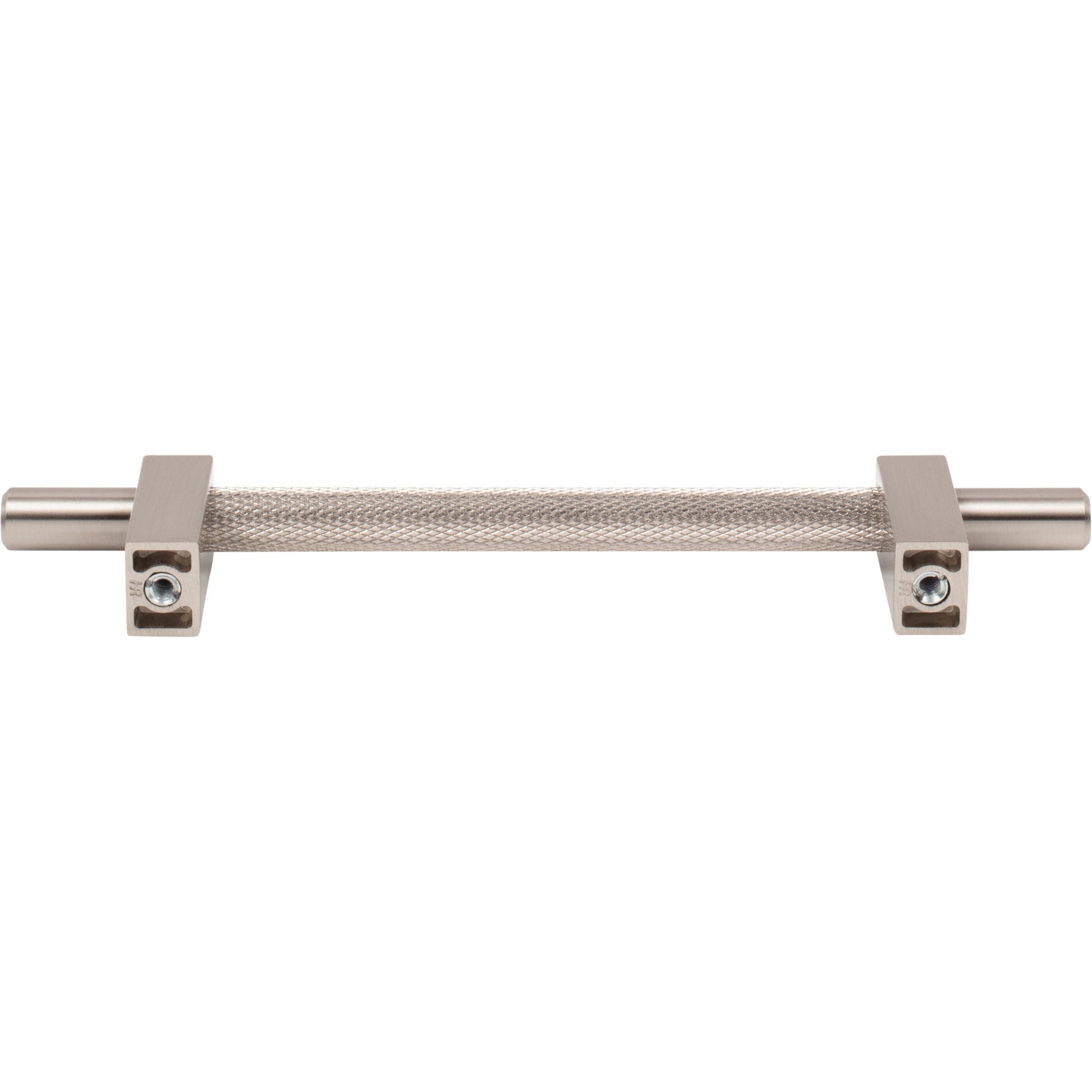 Jeffrey Alexander Larkin Knurled Center Cabinet Bar Pull Satin Nickel / 128 mm