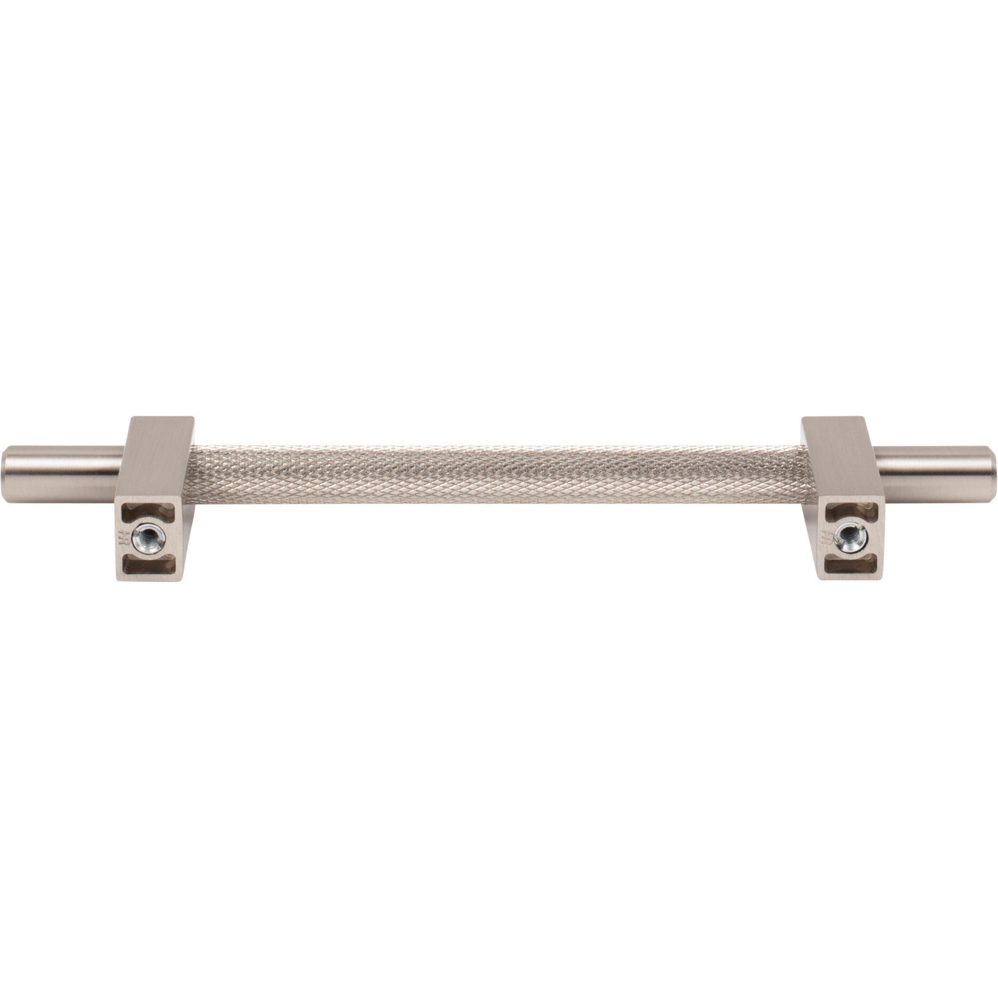 Jeffrey Alexander Larkin Knurled Center Cabinet Bar Pull Satin Nickel / 128 mm