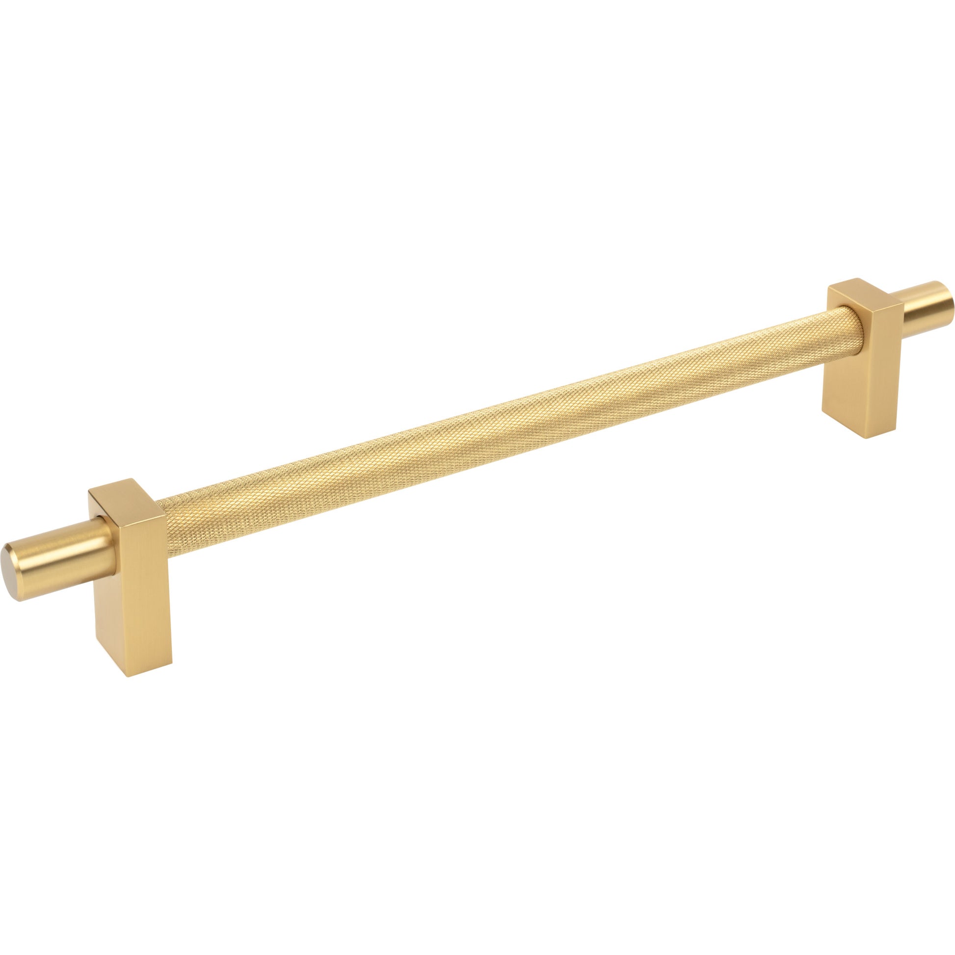 Jeffrey Alexander Larkin Knurled Center Appliance Handle Brushed Gold / 12"