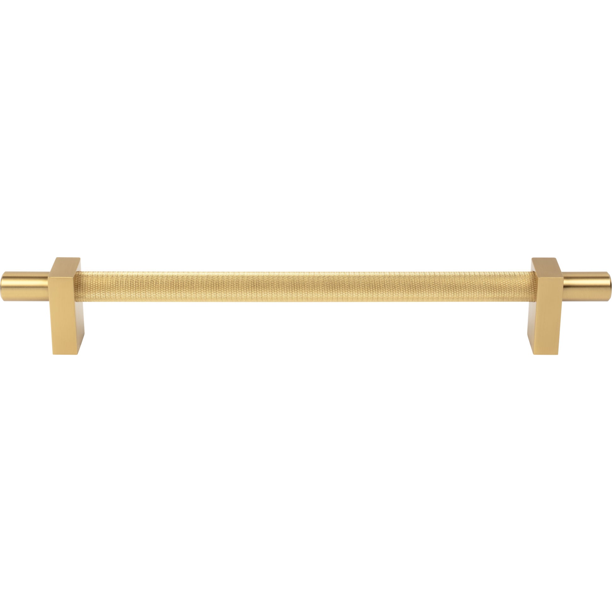 Jeffrey Alexander Larkin Knurled Center Appliance Handle Brushed Gold / 12"