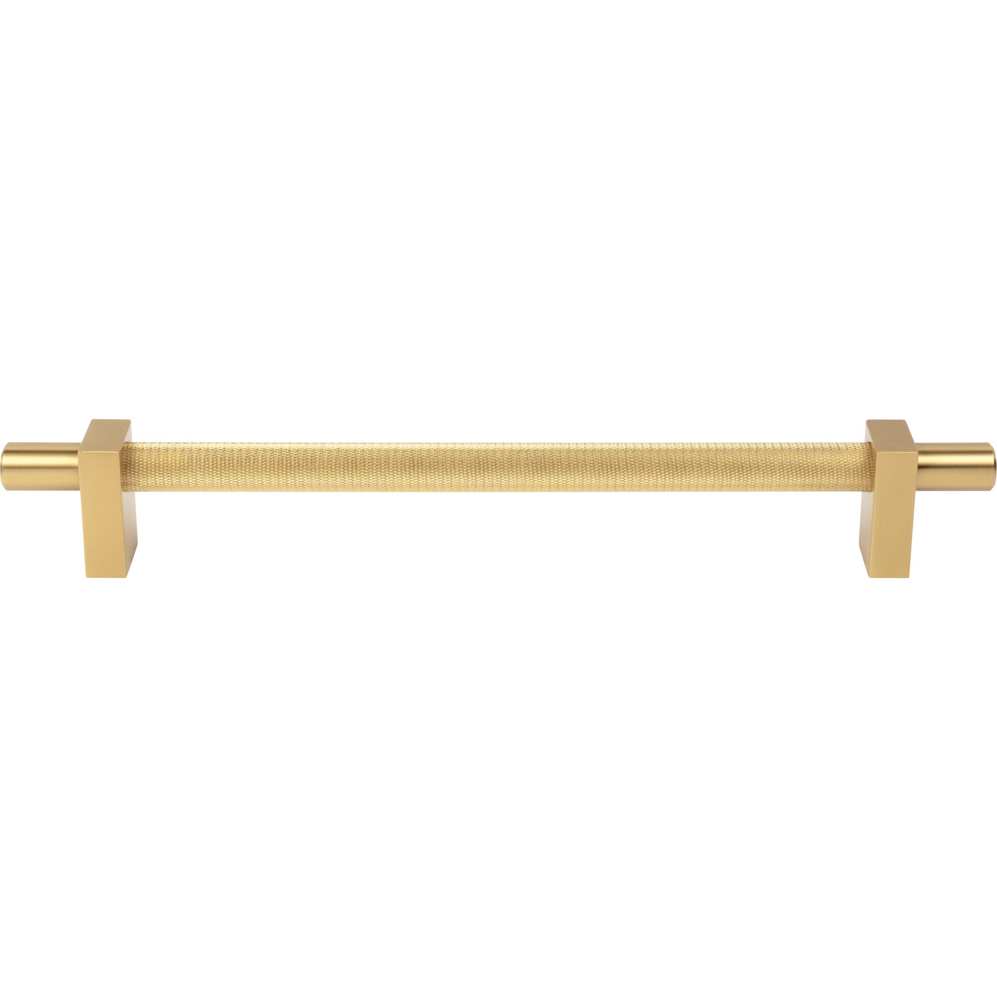Jeffrey Alexander Larkin Knurled Center Appliance Handle Brushed Gold / 12"