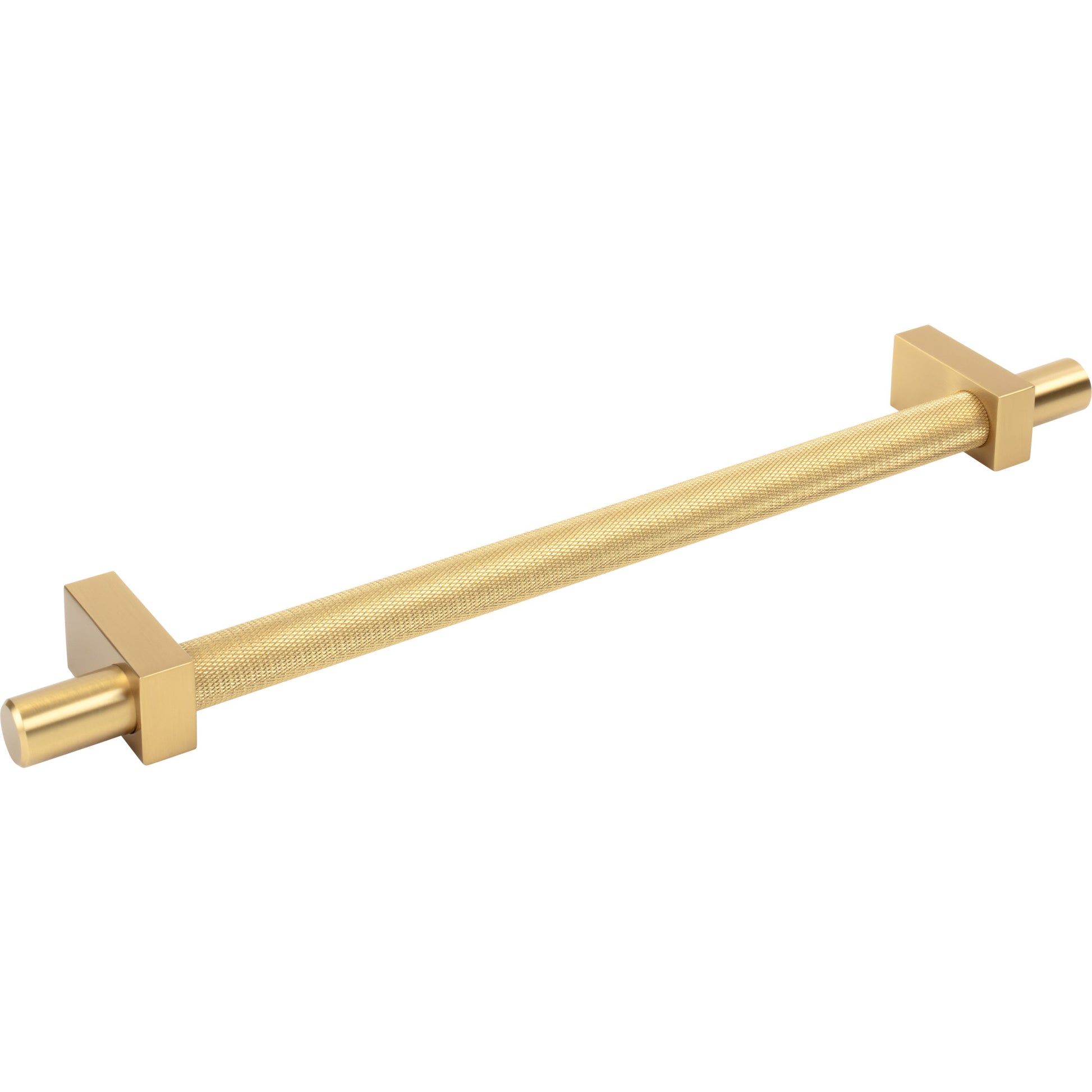 Jeffrey Alexander Larkin Knurled Center Appliance Handle Brushed Gold / 12"