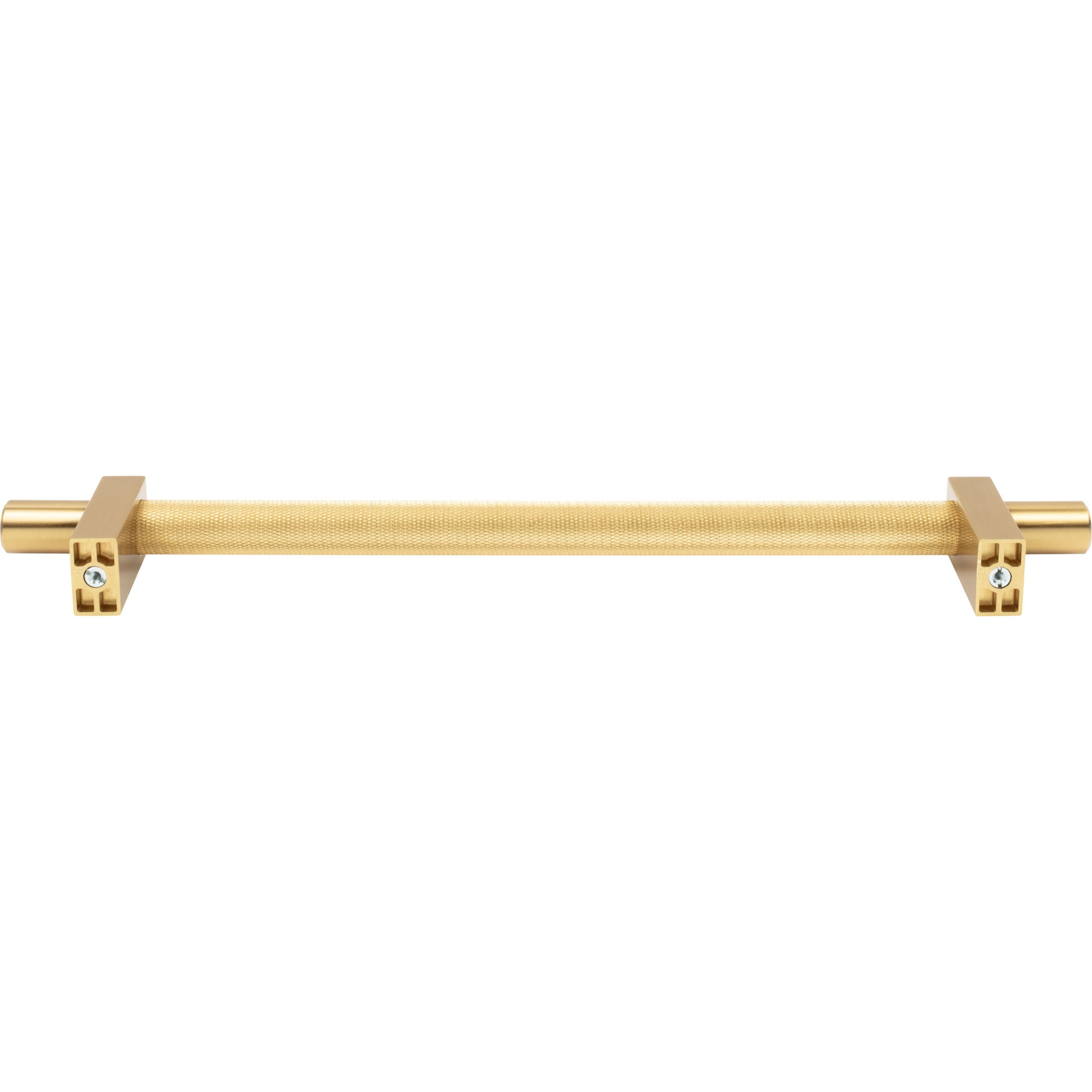 Jeffrey Alexander Larkin Knurled Center Appliance Handle Brushed Gold / 12"