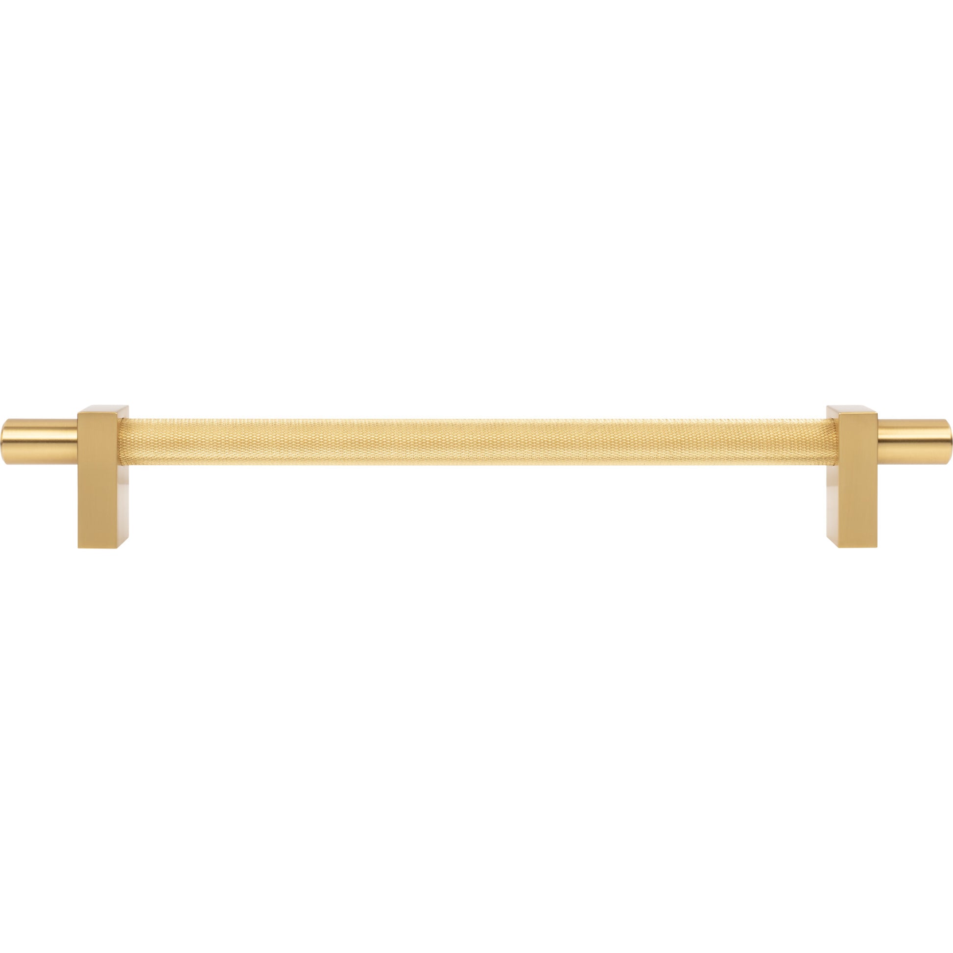 Jeffrey Alexander Larkin Knurled Center Appliance Handle Brushed Gold / 12"