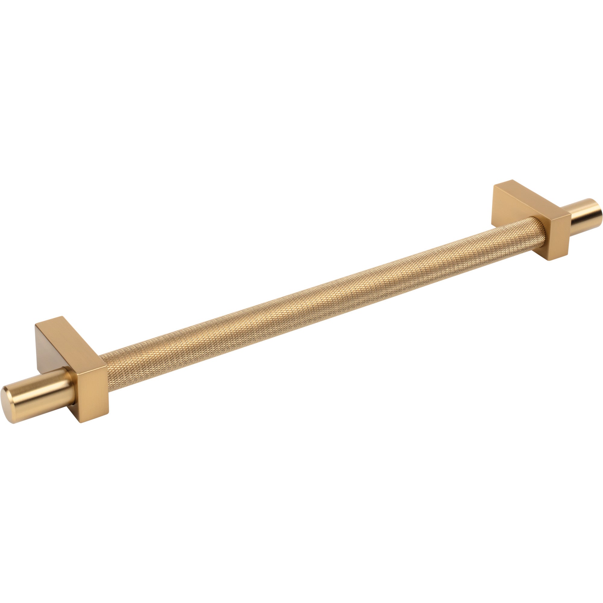 Jeffrey Alexander Larkin Knurled Center Appliance Handle Satin Bronze / 12"