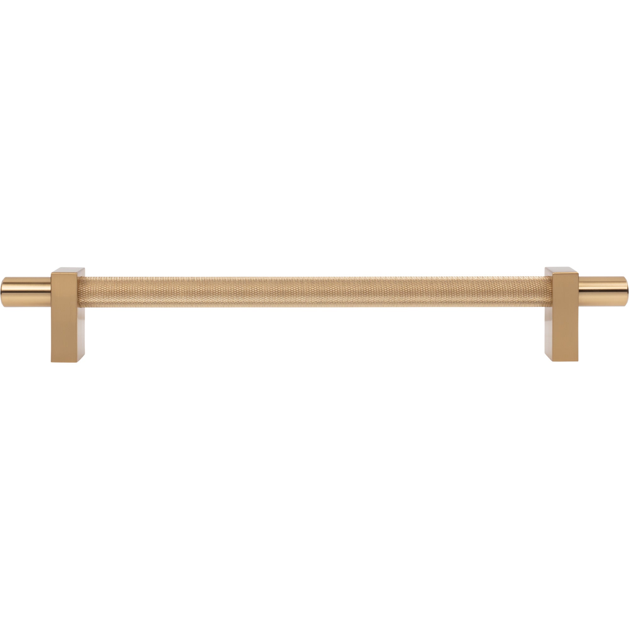 Jeffrey Alexander Larkin Knurled Center Appliance Handle Satin Bronze / 12"