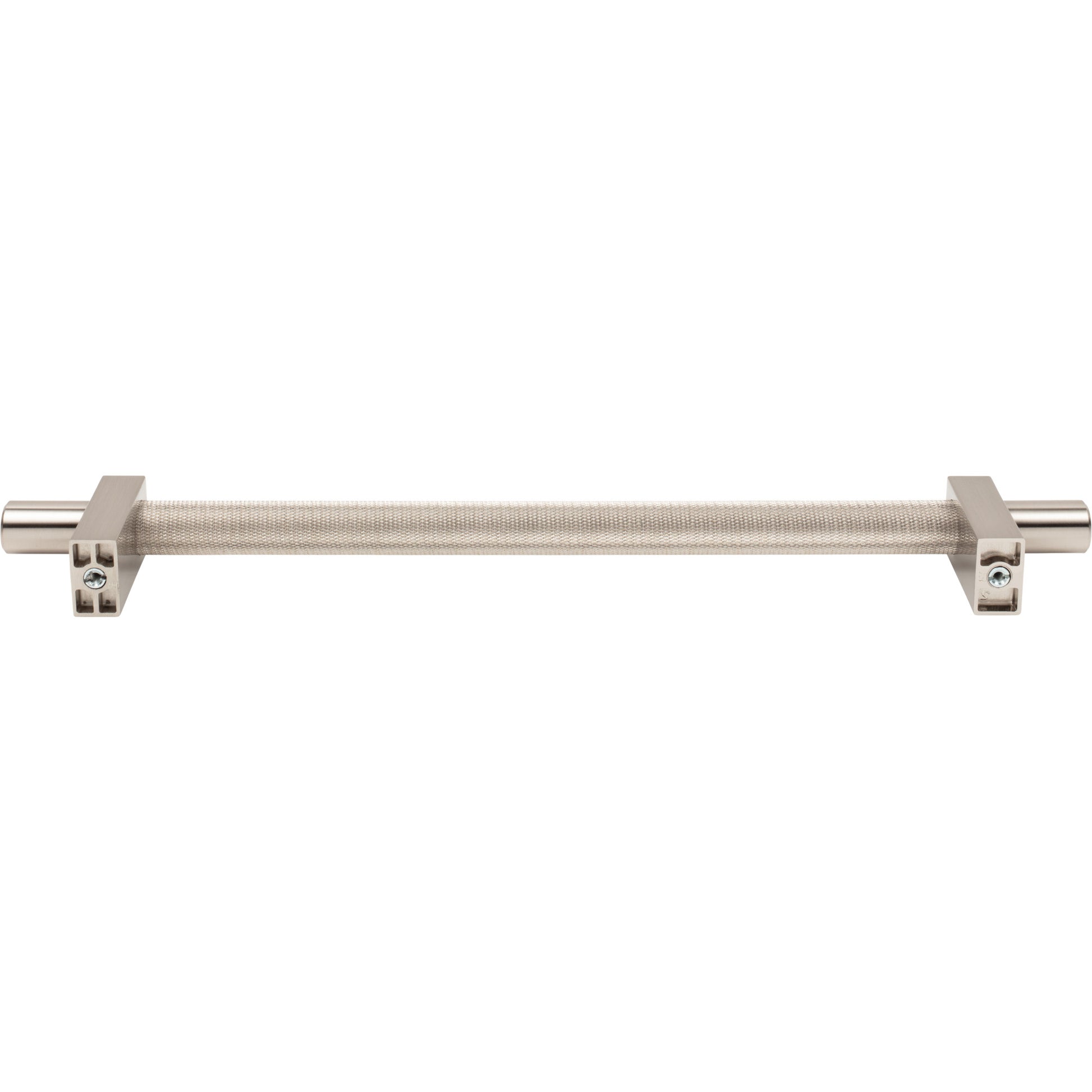 Jeffrey Alexander Larkin Knurled Center Appliance Handle Satin Nickel / 12"