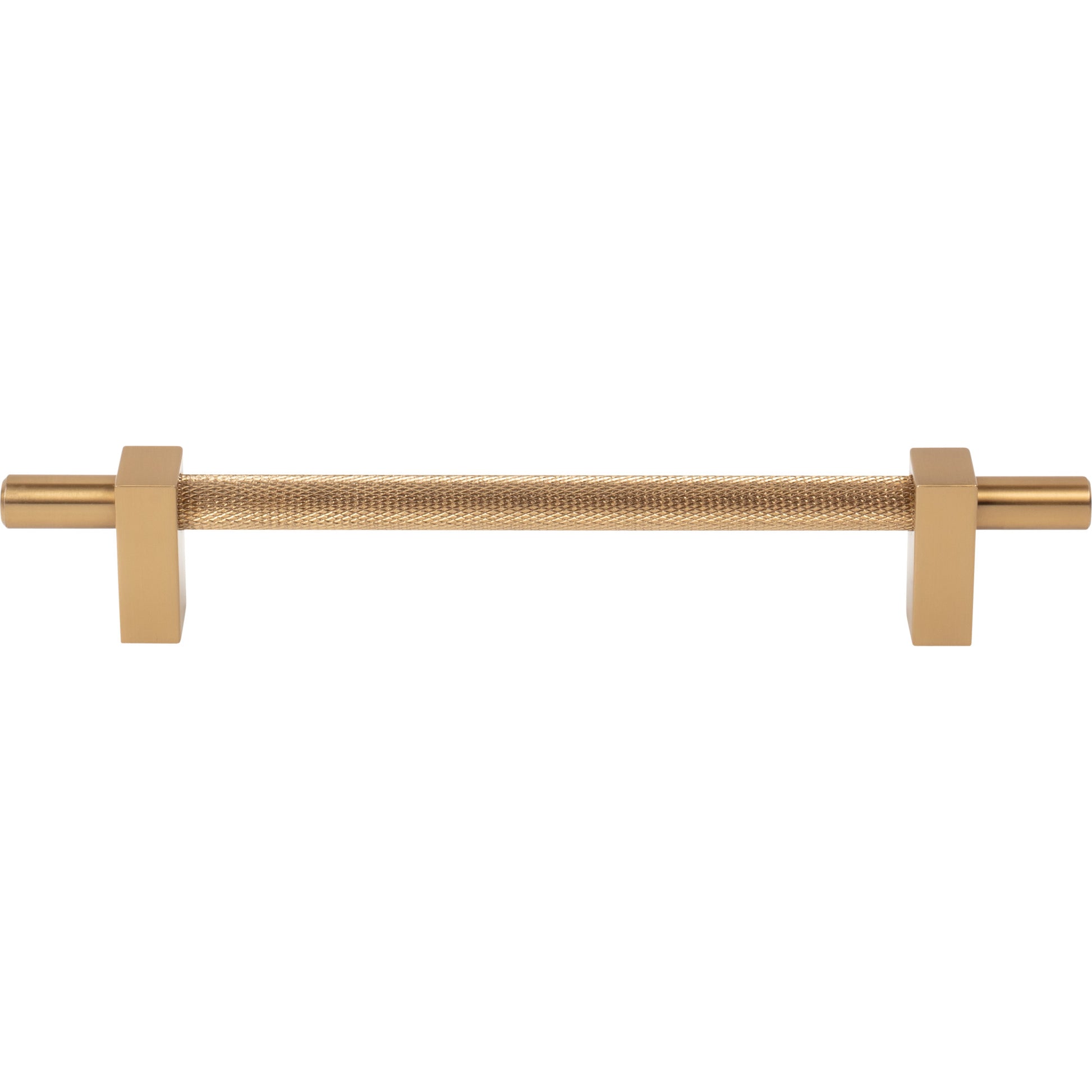 Jeffrey Alexander Larkin Knurled Center Cabinet Bar Pull Satin Bronze / 160 mm