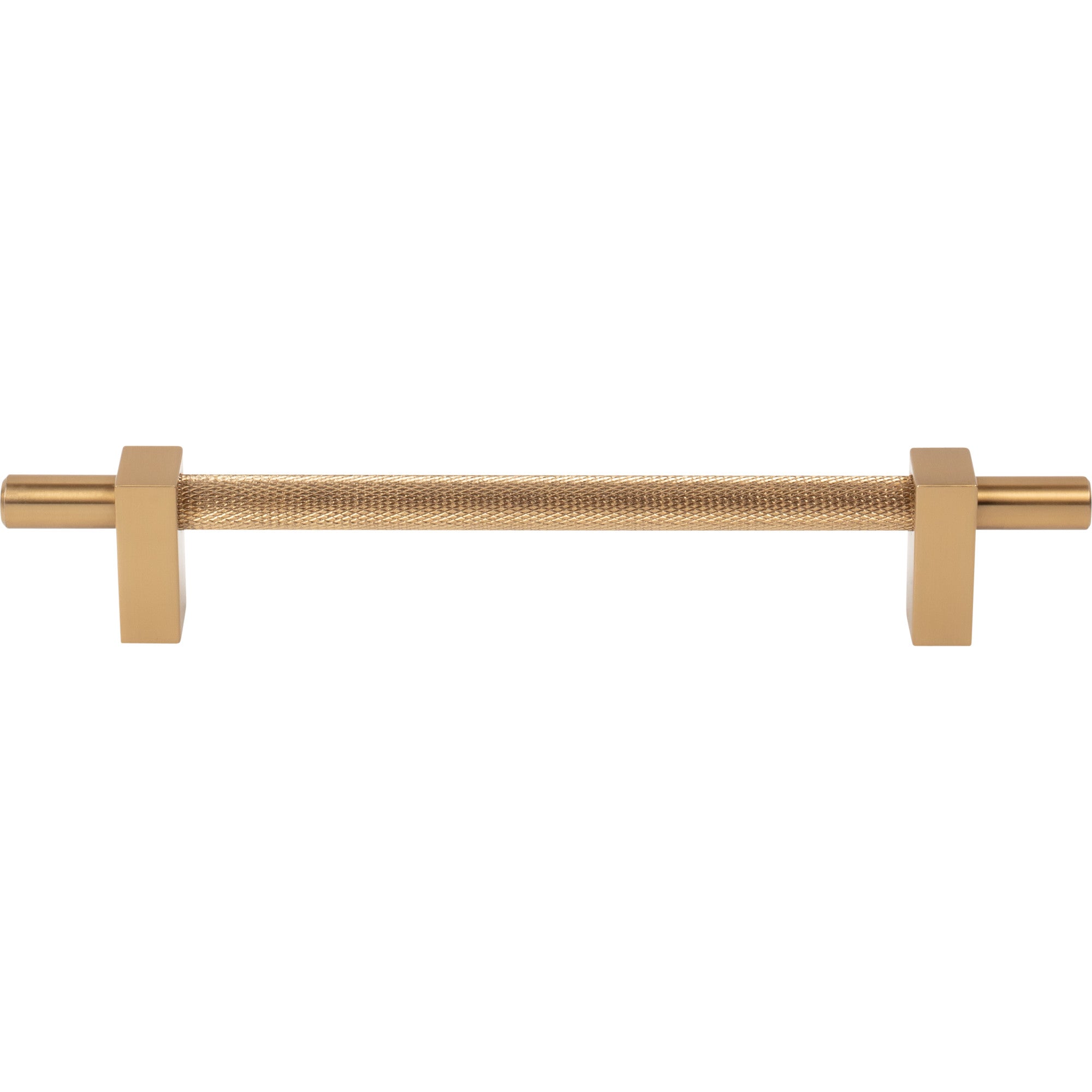 Jeffrey Alexander Larkin Knurled Center Cabinet Bar Pull Satin Bronze / 160 mm