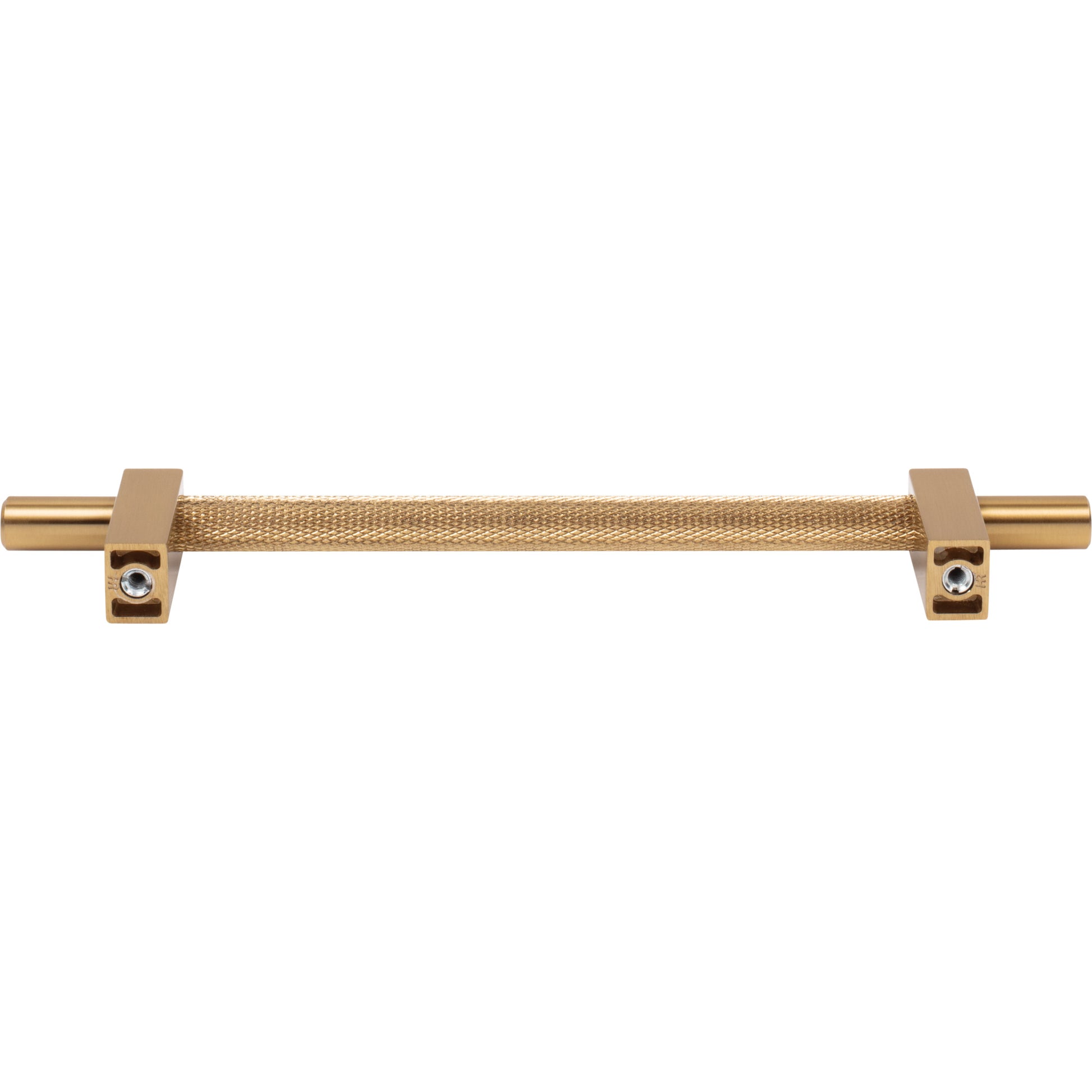 Jeffrey Alexander Larkin Knurled Center Cabinet Bar Pull Satin Bronze / 160 mm