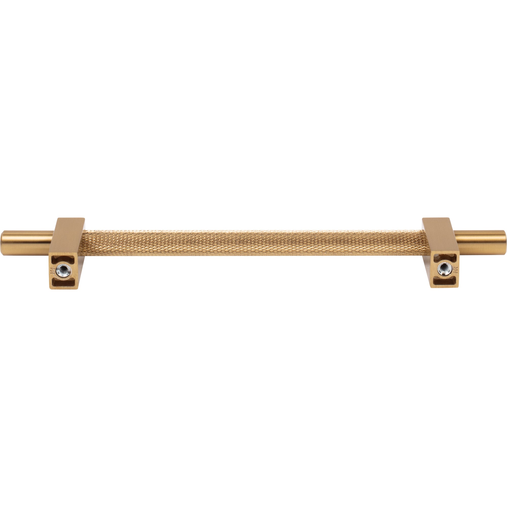 Jeffrey Alexander Larkin Knurled Center Cabinet Bar Pull Satin Bronze / 160 mm