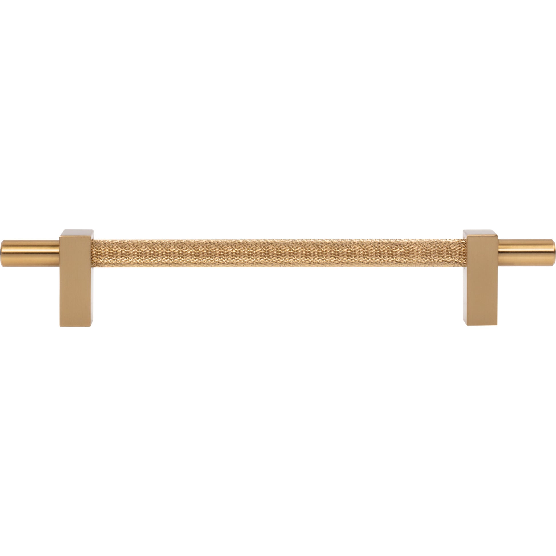 Jeffrey Alexander Larkin Knurled Center Cabinet Bar Pull Satin Bronze / 160 mm