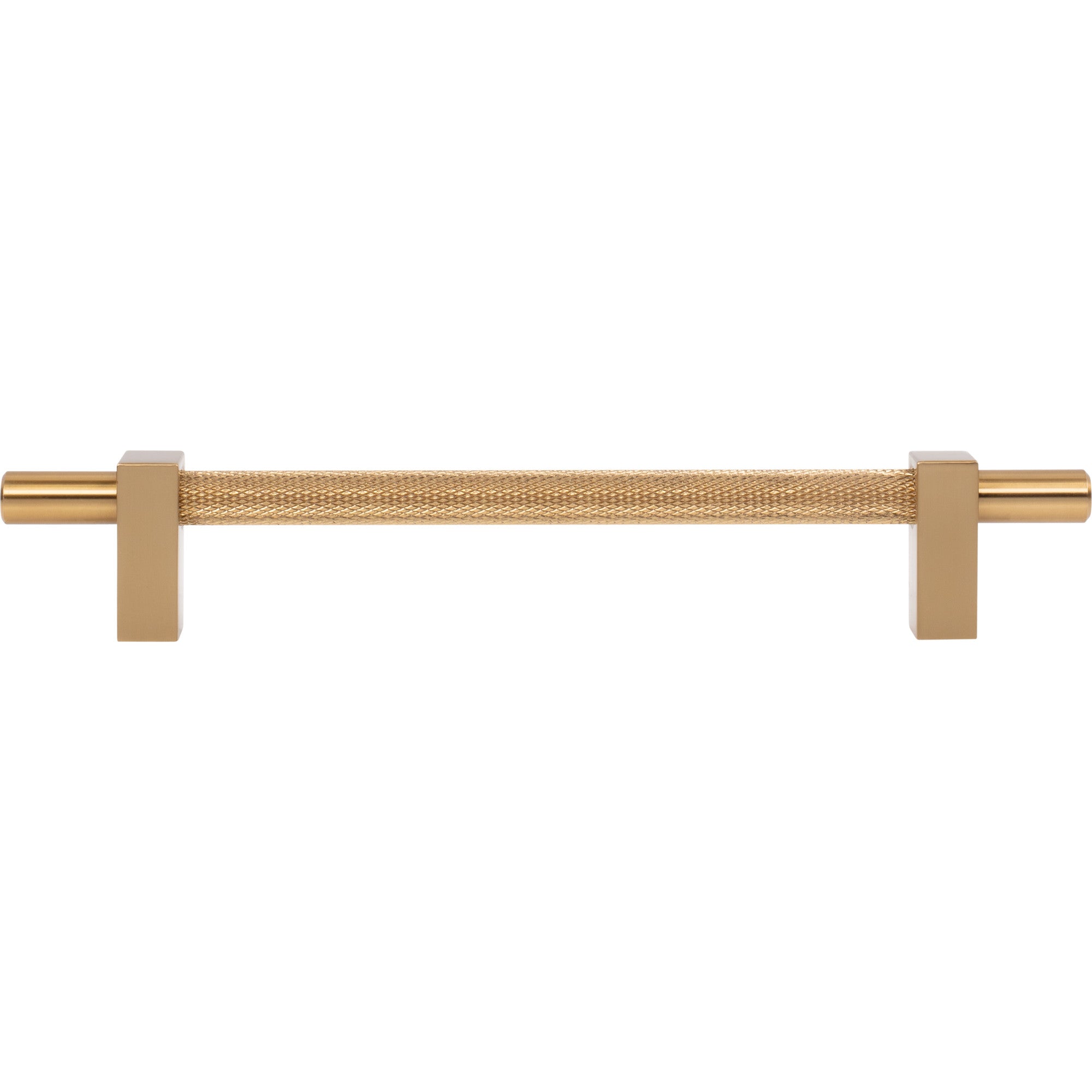 Jeffrey Alexander Larkin Knurled Center Cabinet Bar Pull Satin Bronze / 160 mm