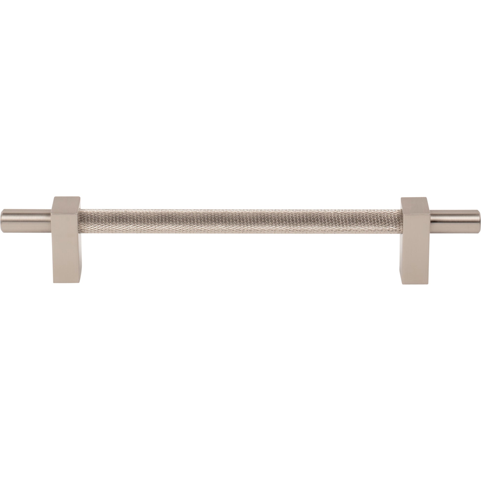 Jeffrey Alexander Larkin Knurled Center Cabinet Bar Pull Satin Nickel / 160 mm