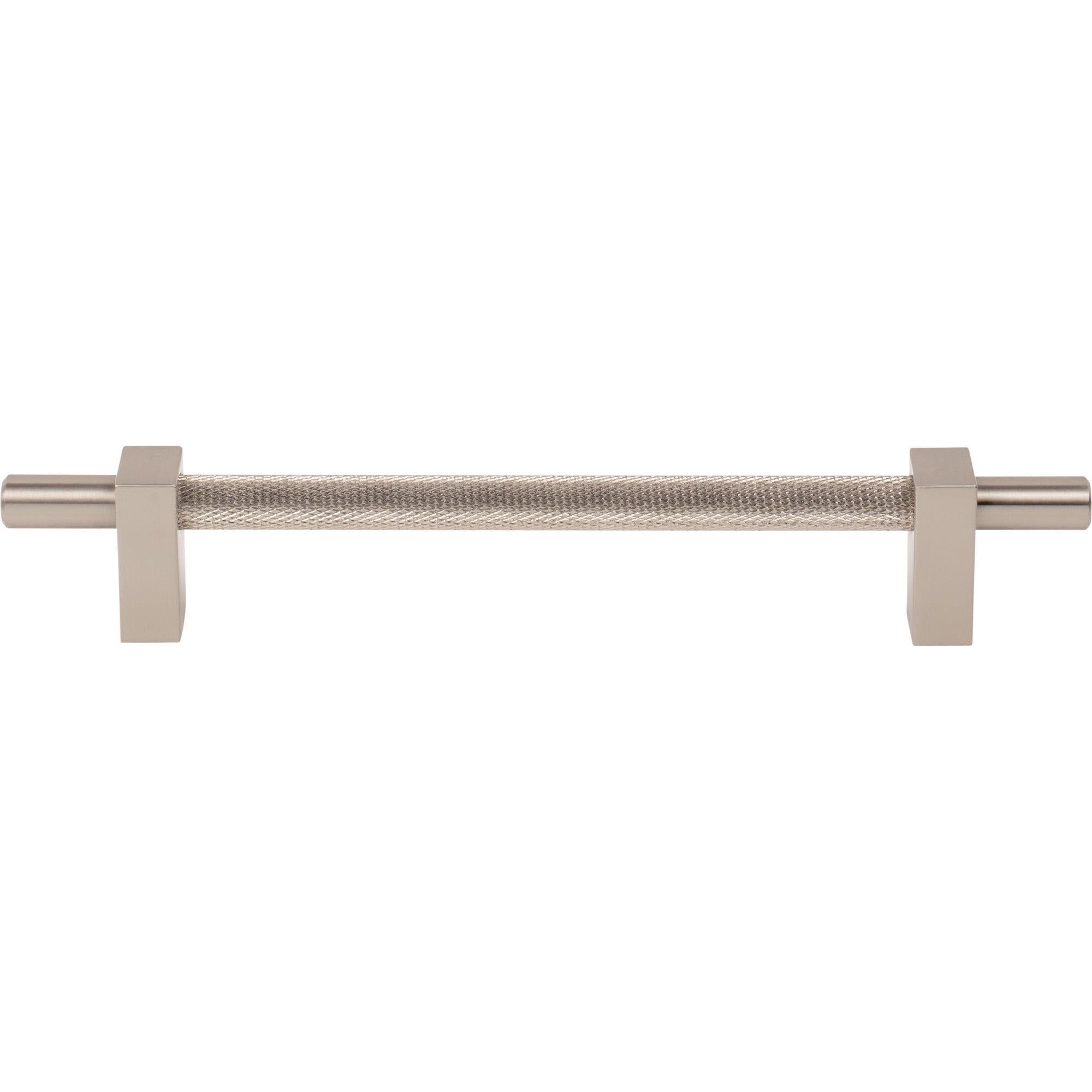 Jeffrey Alexander Larkin Knurled Center Cabinet Bar Pull Satin Nickel / 160 mm
