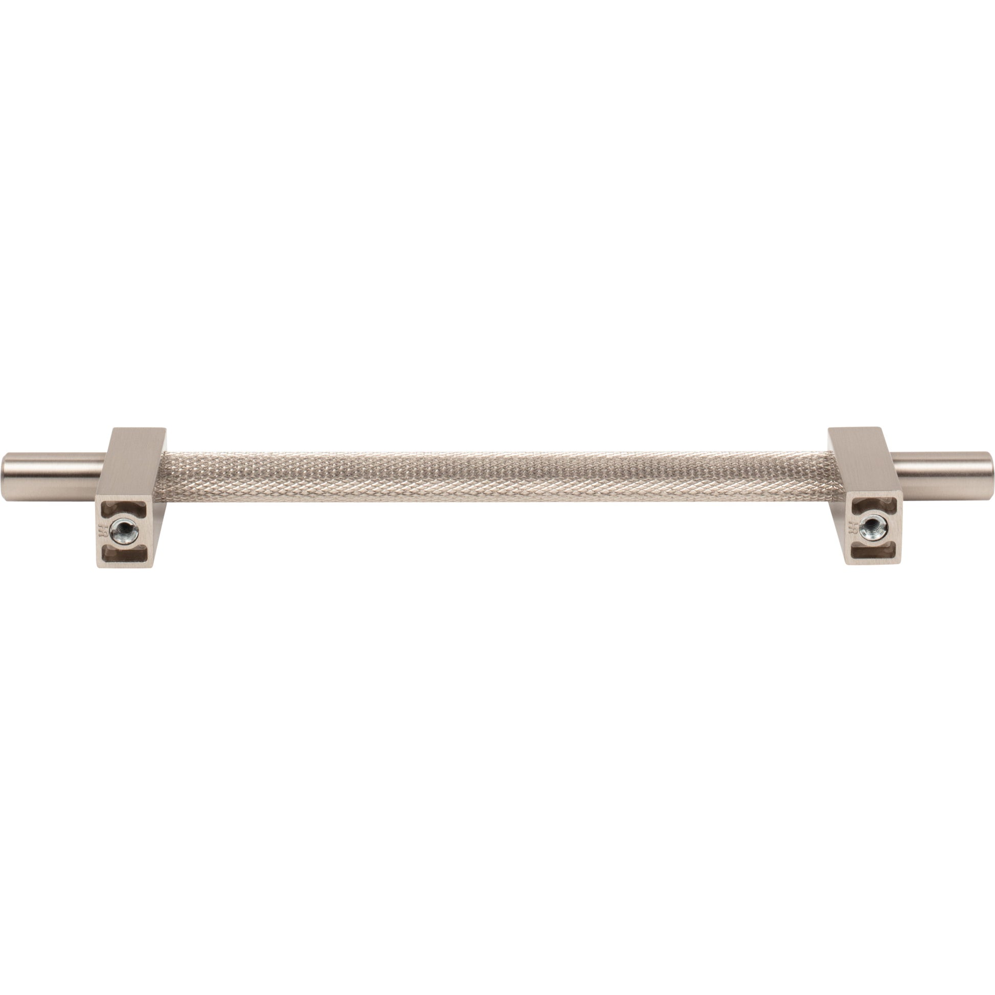 Jeffrey Alexander Larkin Knurled Center Cabinet Bar Pull Satin Nickel / 160 mm
